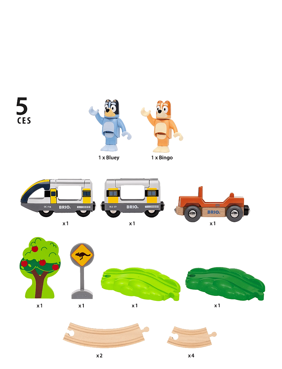 BRIO - Bluey Togbane-sæt - tog - multi coloured - 3