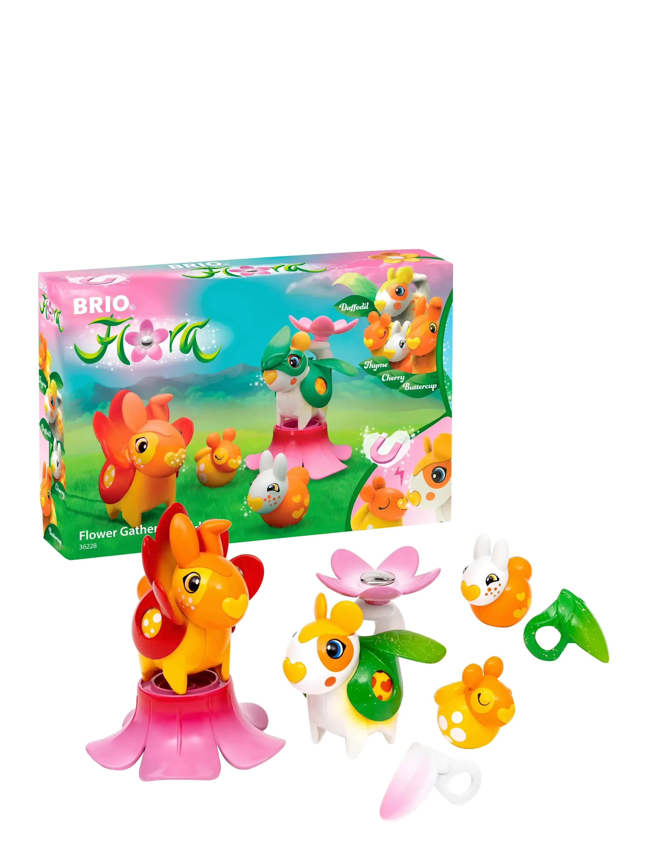 BRIO Flora Flower Gatherers, One Size, Multi/patterned, Legesæt & Actionfigurer > Dyr, Børn