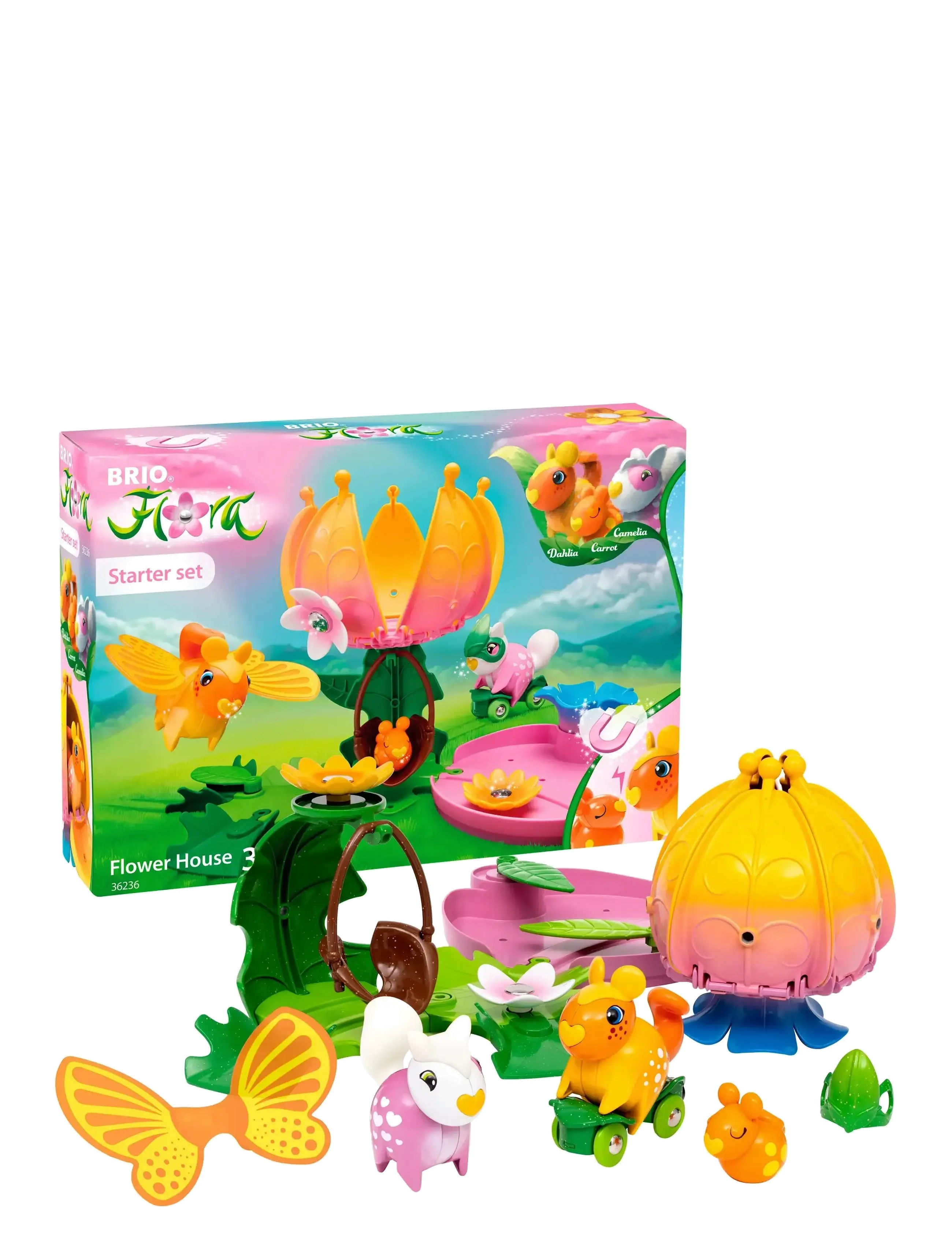 BRIO Flora Flower House, One Size, Multi/patterned, Legesæt & Actionfigurer > Dyr, Børn