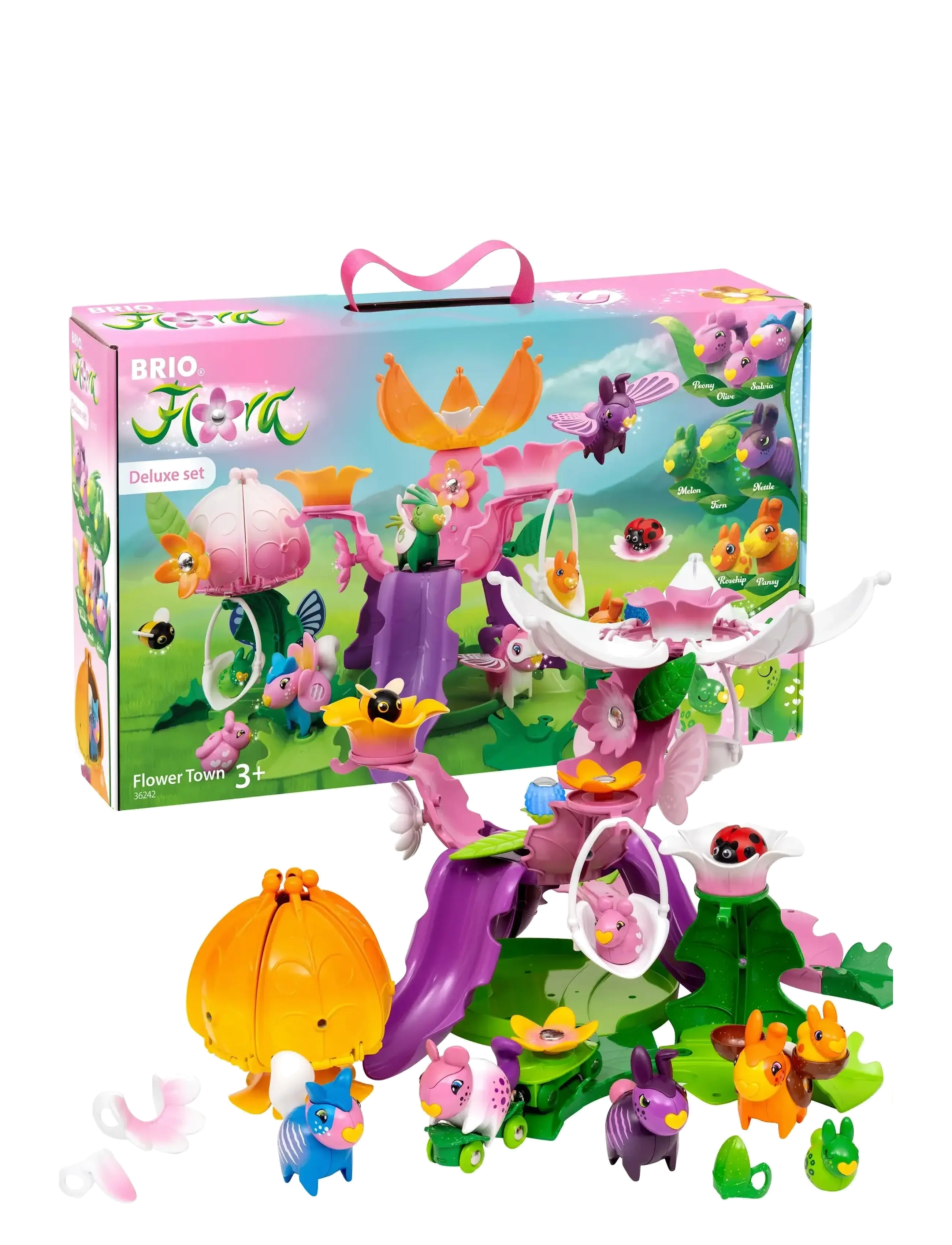 BRIO Flora Flower Town, One Size, Multi/patterned, Legesæt & Actionfigurer > Dyr, Børn