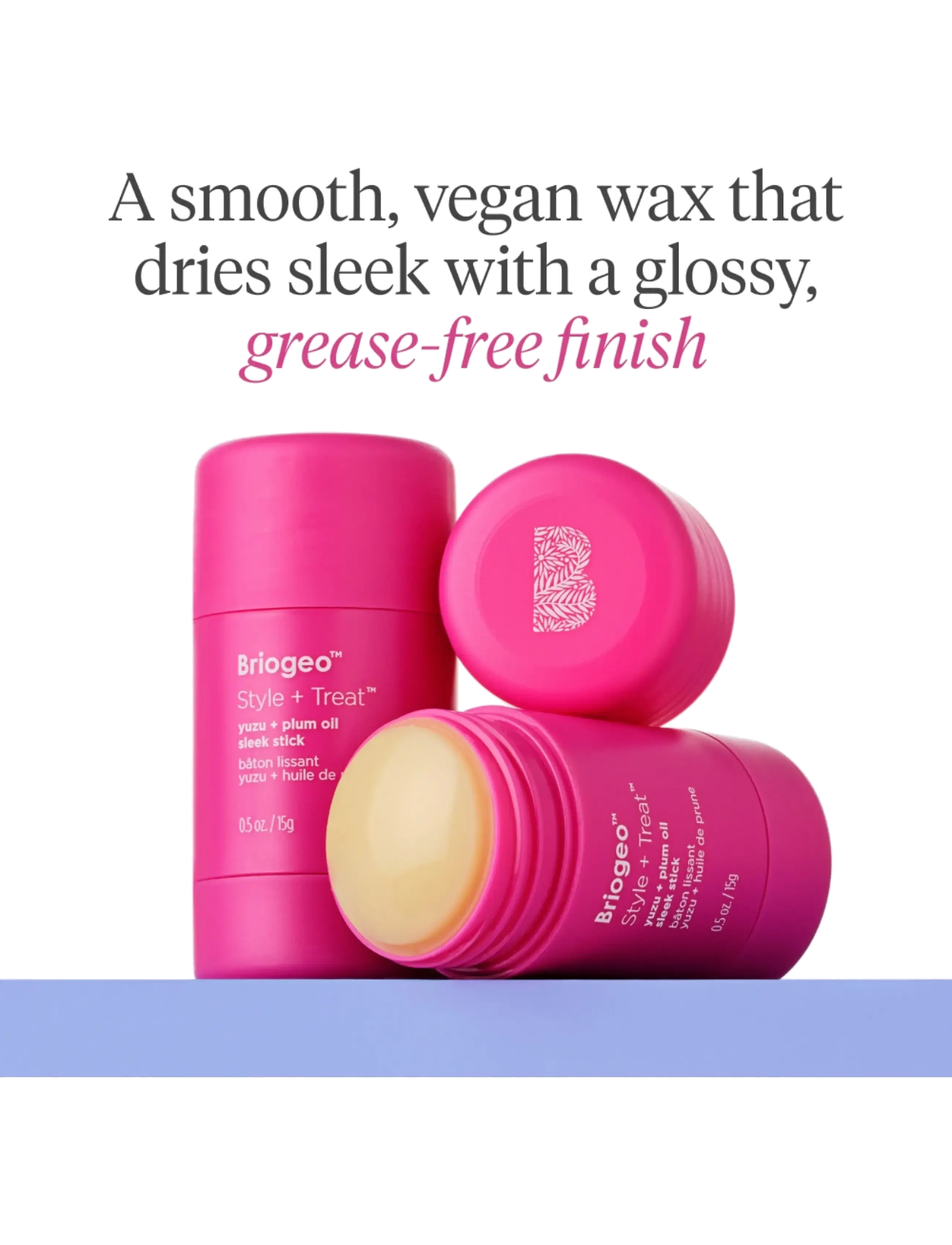 Briogeo - Briogeo Style + Treat™ Sleek Stick 15g - sommerens hårprodukter - no color - 5