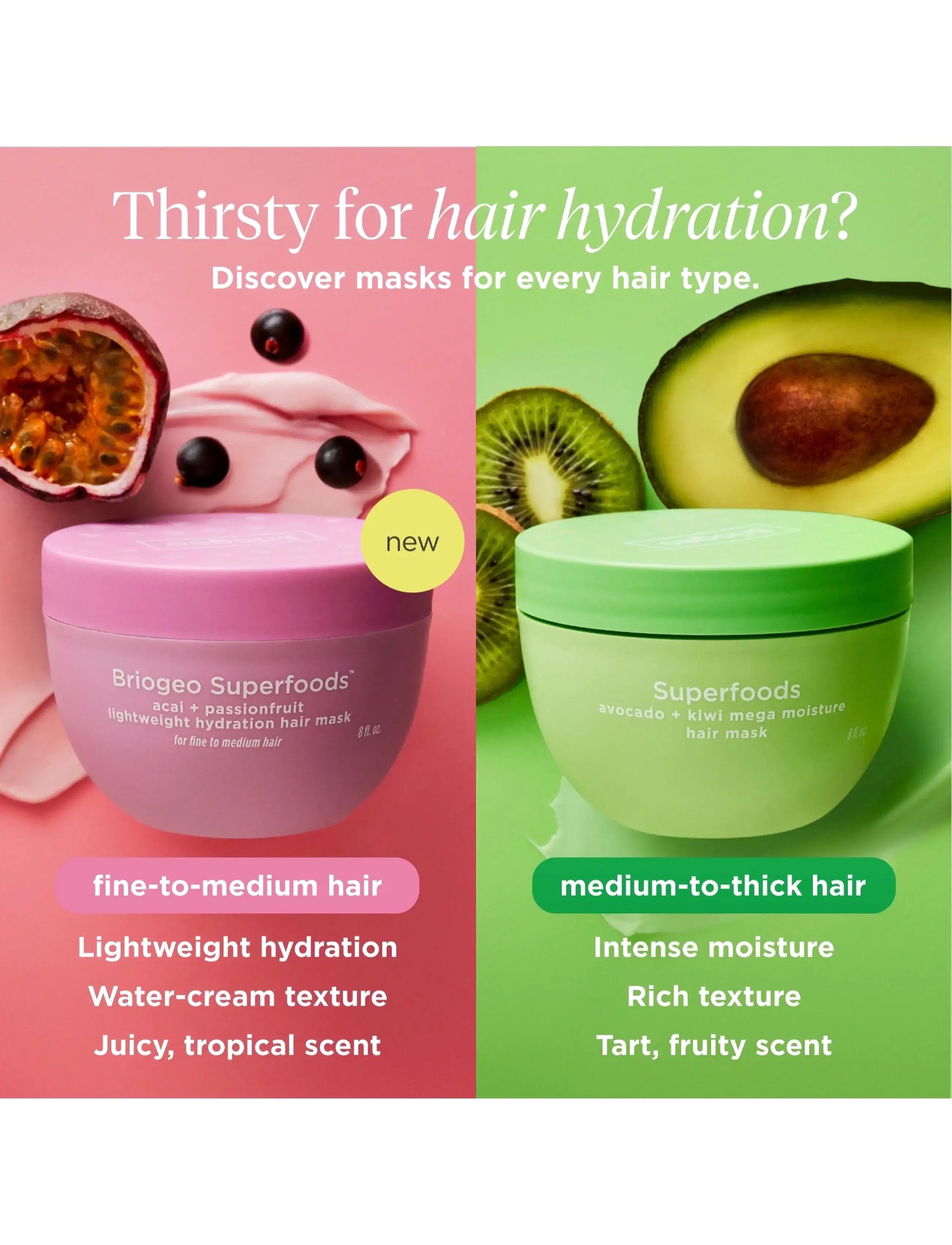 Briogeo - Briogeo Superfoods™ Lightweight Hydration Hair Mask 240ml - hårkur - no color - 3