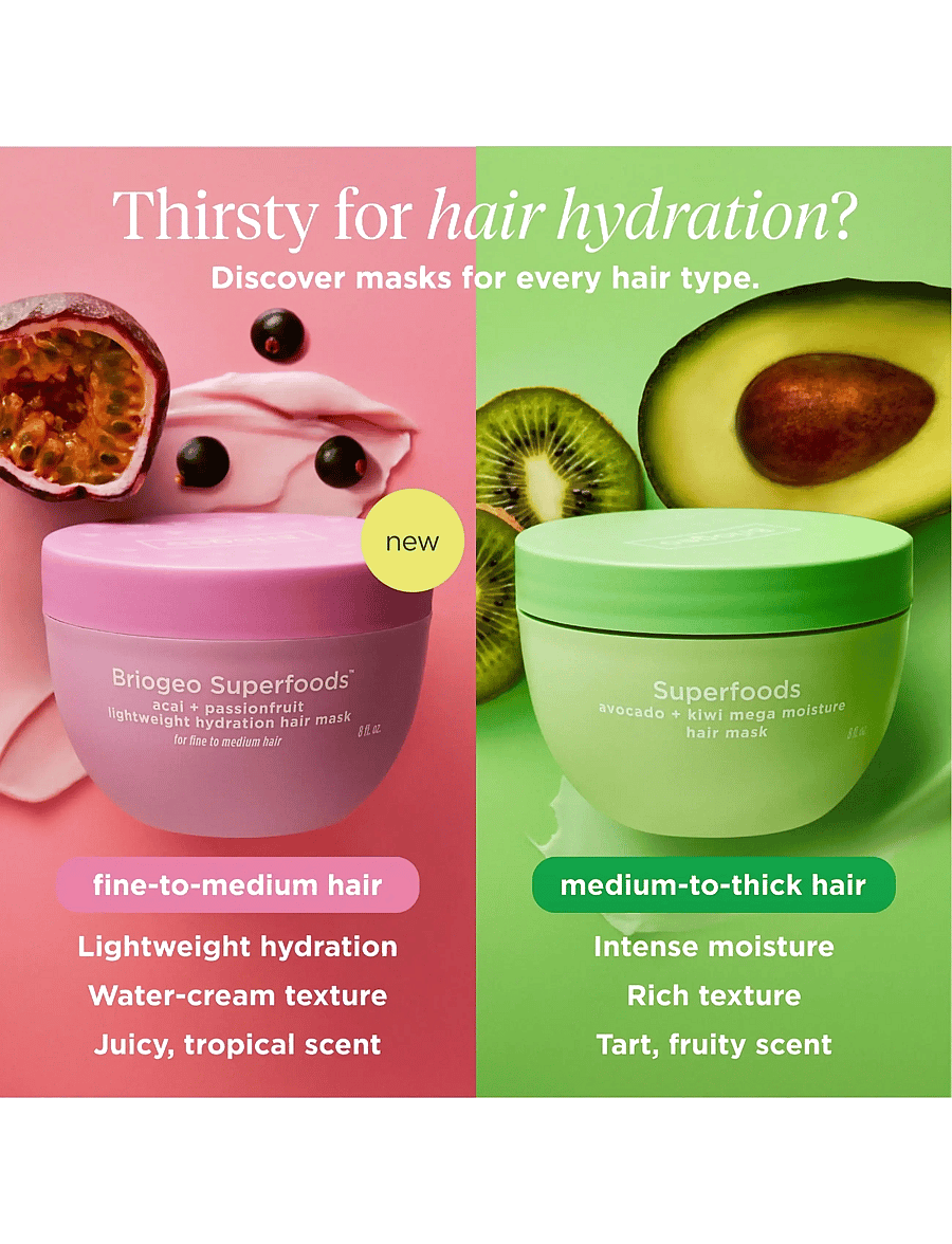 Briogeo - Briogeo Superfoods™ Lightweight Hydration Hair Mask 240ml - hårinpackning - no color - 3