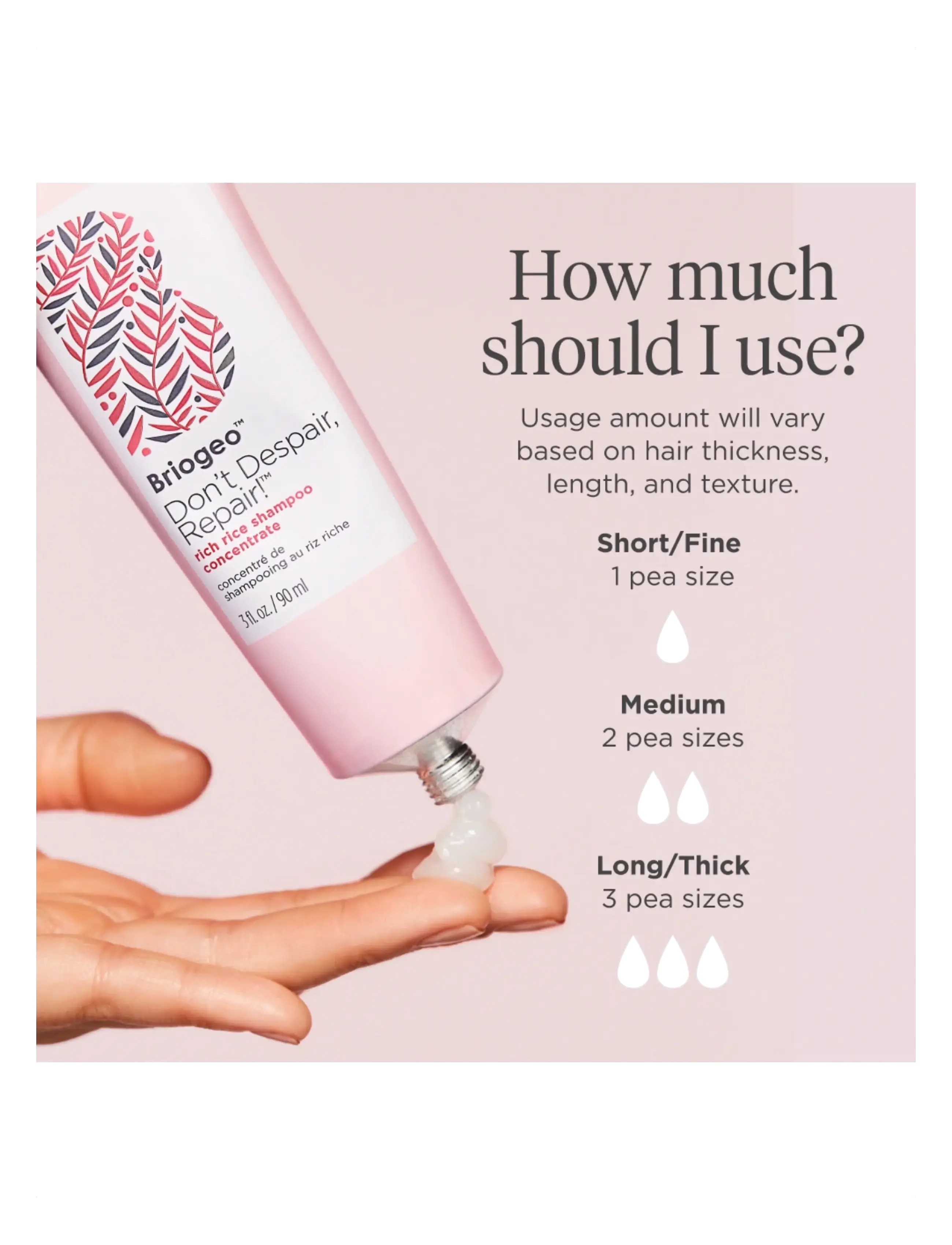 Briogeo Don't Despair, Repair!™ Megastrength+ Rich Rice Shampoo Concentrate dam – bild 6