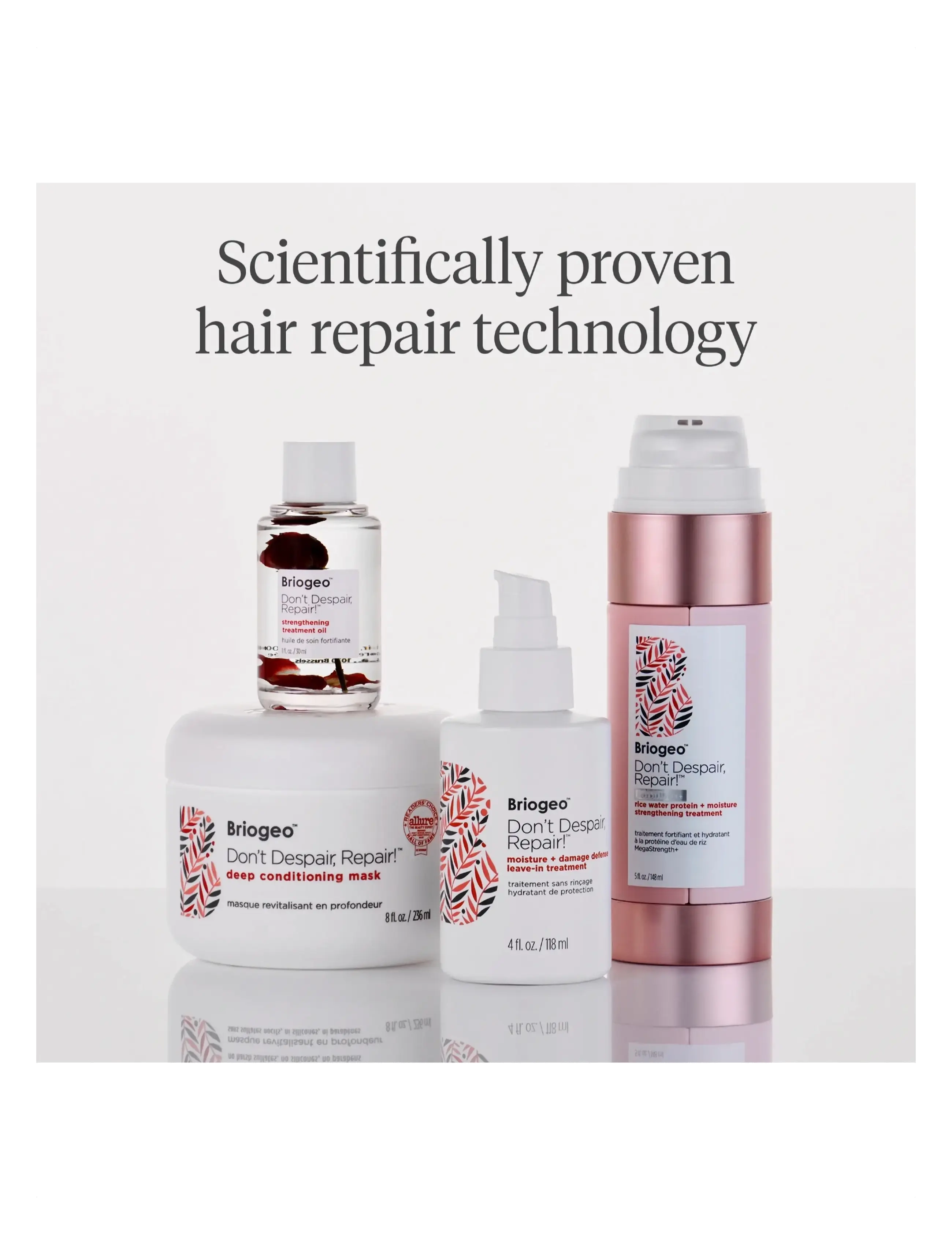 Briogeo - Briogeo Don’t Despair, Repair!™ Moisture + Damage Defense Leave-In Treatment 118ml - hårkure - clear - 5