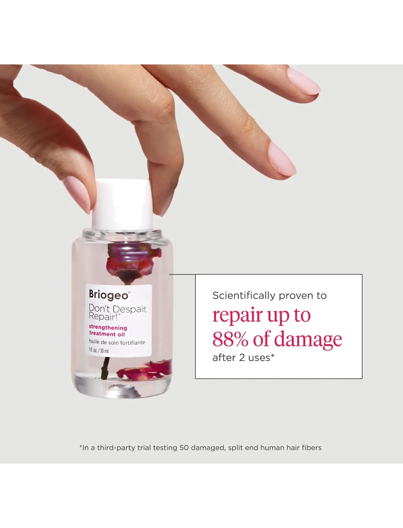 Briogeo - Briogeo Don't Despair, Repair!™ Strengthening Treatment Oil 30ml - hår - clear - 2