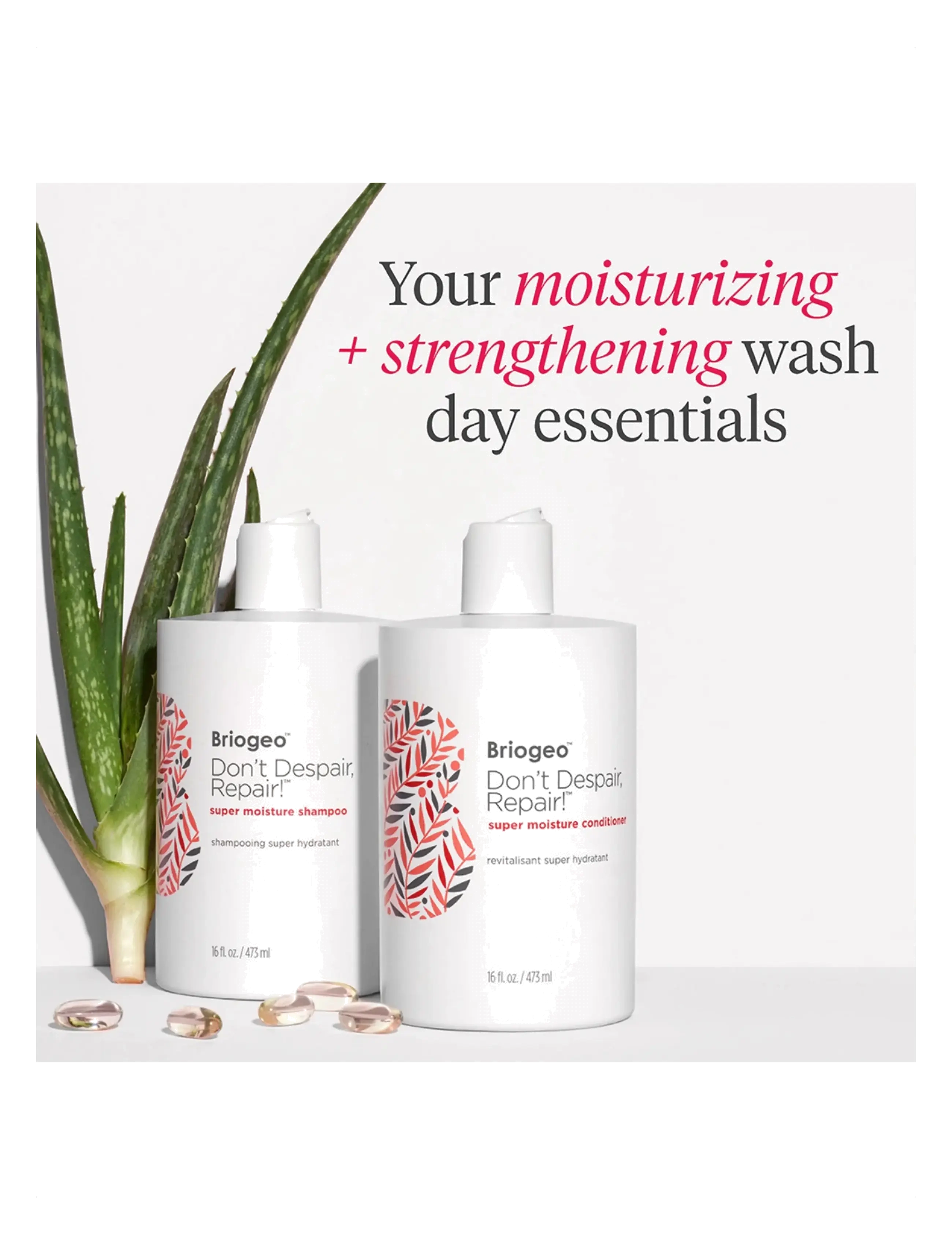 Briogeo - Briogeo Don't Despair, Repair!™ Super Moisture Conditioner 473ml - hårpleje - clear - 3