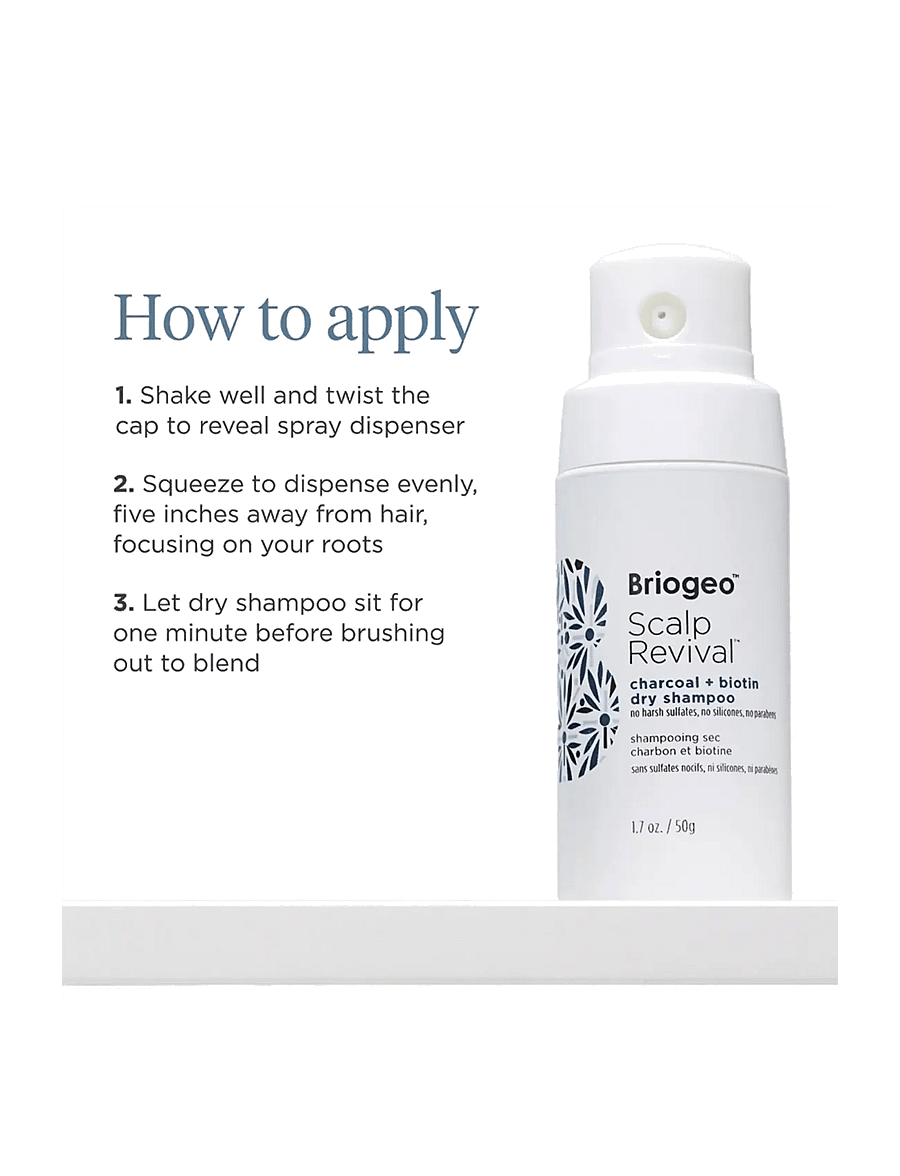 Briogeo - Briogeo Scalp Revival™ Charcoal + Biotin Dry Shampoo 50ml - sommarens hårprodukter - no colour - 3
