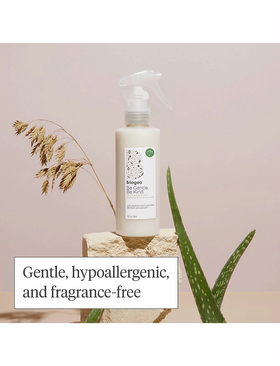 Briogeo - Briogeo Be Gentle, Be Kind™ Aloe + Oat Milk Ultra Soothing Detangling Spray 177ml - hårkur - clear - 0
