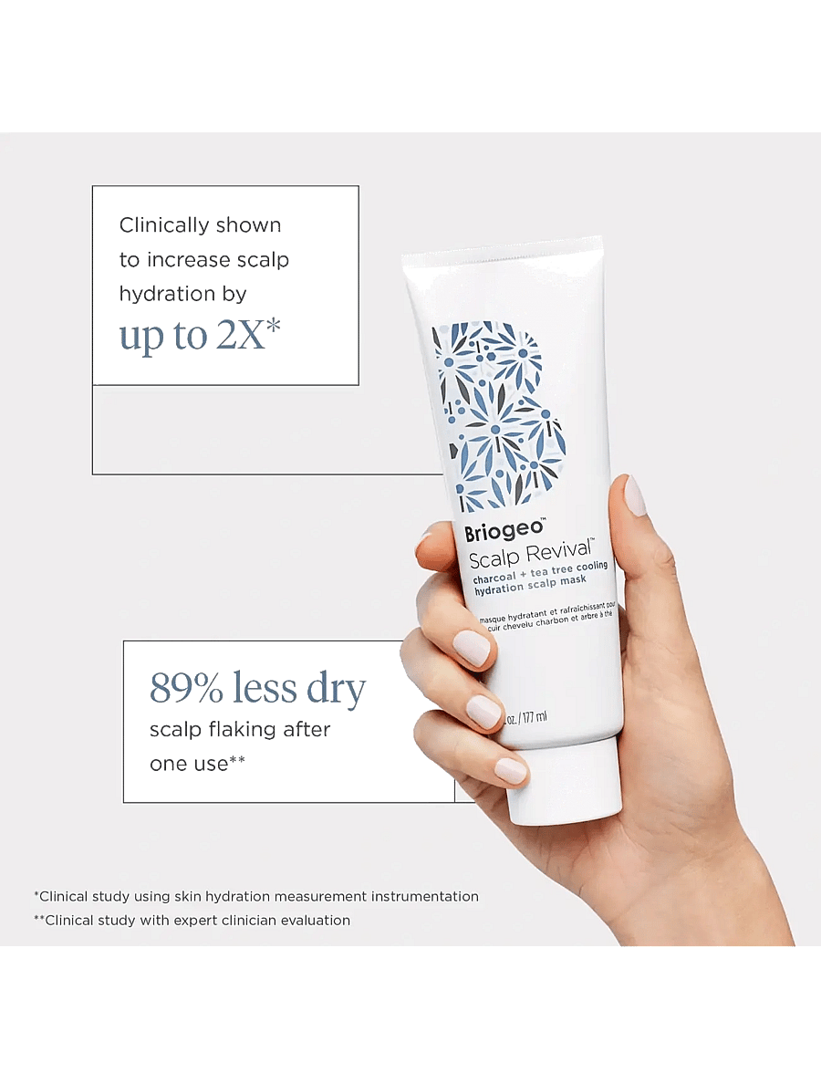 Briogeo - Briogeo Scalp Revival™ Charcoal + Tea Tree Cooling Hydration Scalp Mask 177ml - hårmasker - clear - 1
