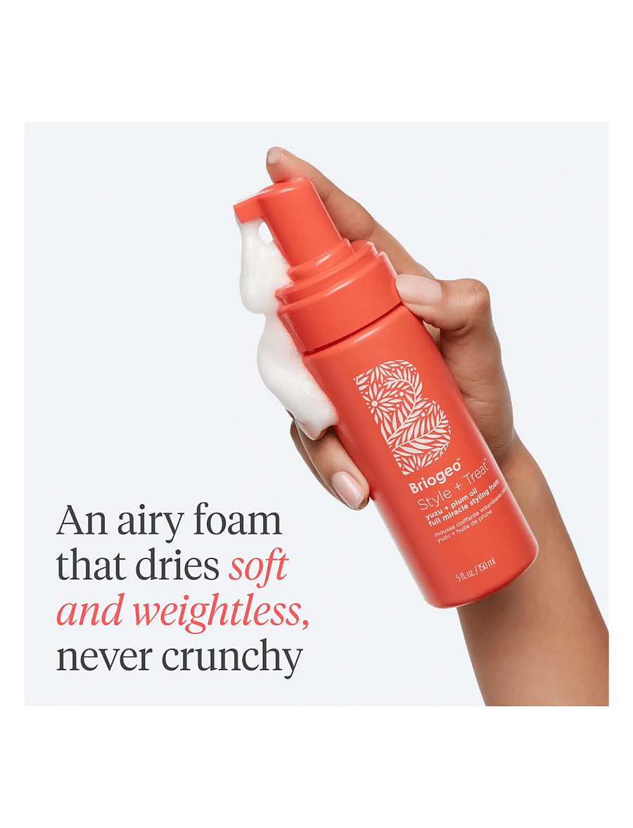 Briogeo - Briogeo Style + Treat Yuzu + Plum Oil Full Miracle Styling Foam 150ml - sommarens hårprodukter - 1017 - 4