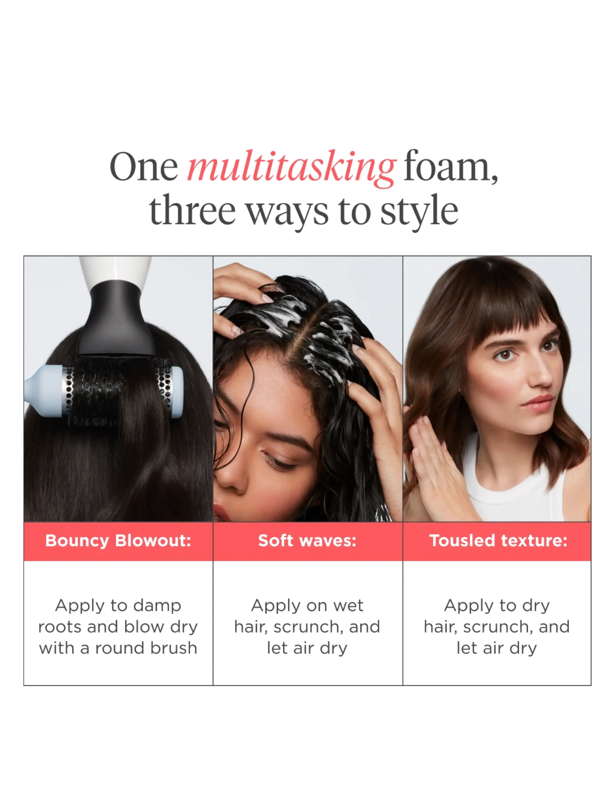 Briogeo - Briogeo Style + Treat Yuzu + Plum Oil Full Miracle Styling Foam 150ml - sommerens hårprodukter - 1017 - 5