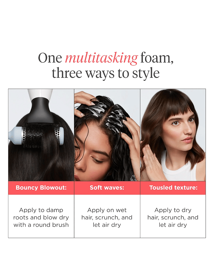 Briogeo - Briogeo Style + Treat Yuzu + Plum Oil Full Miracle Styling Foam 150ml - sommarens hårprodukter - 1017 - 5