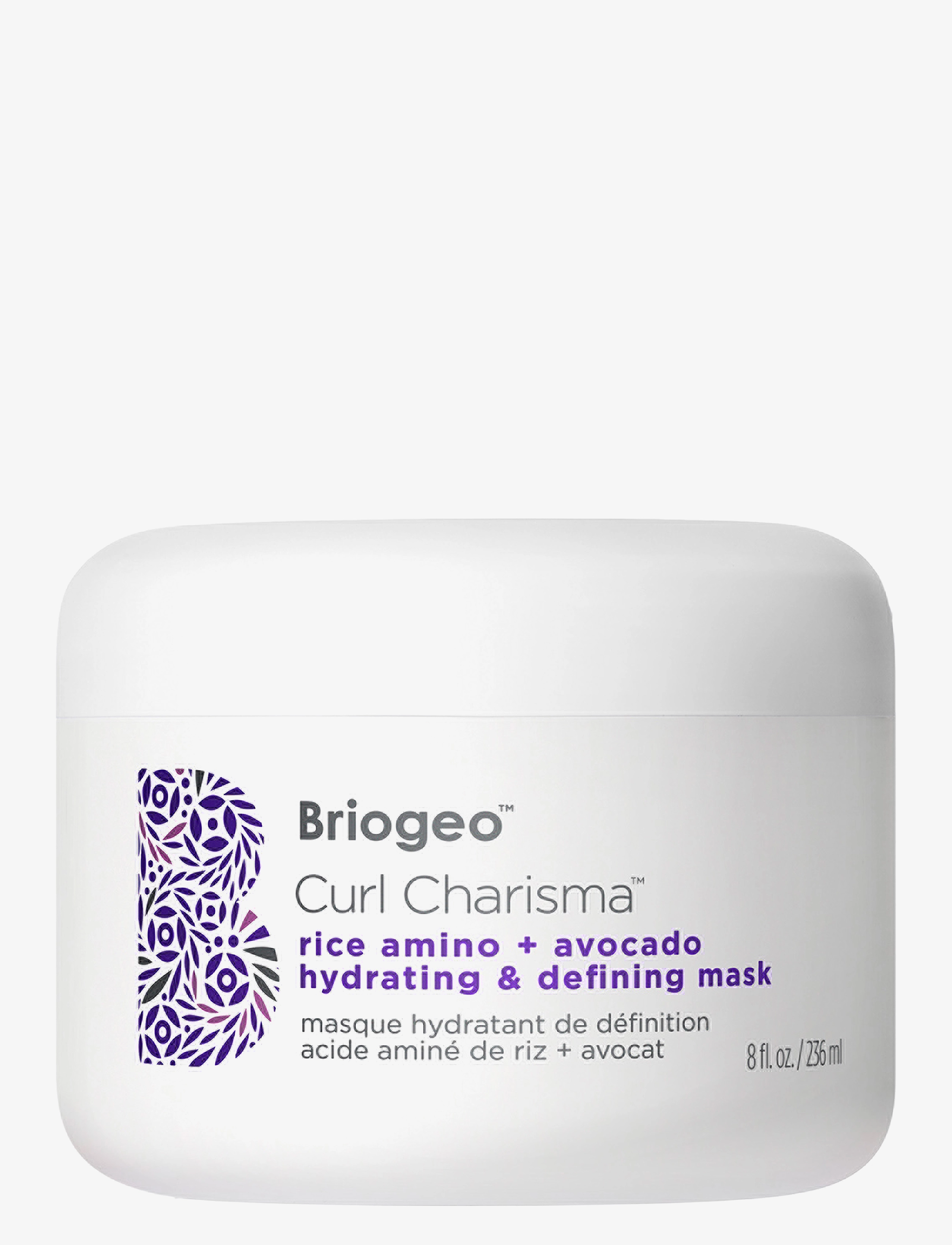 Briogeo Curl Charisma Rice Amino + Avocado Hydrating & Defining Mask 236Ml, Hair Ansigtsmaske, Nude, Str: 236 ml