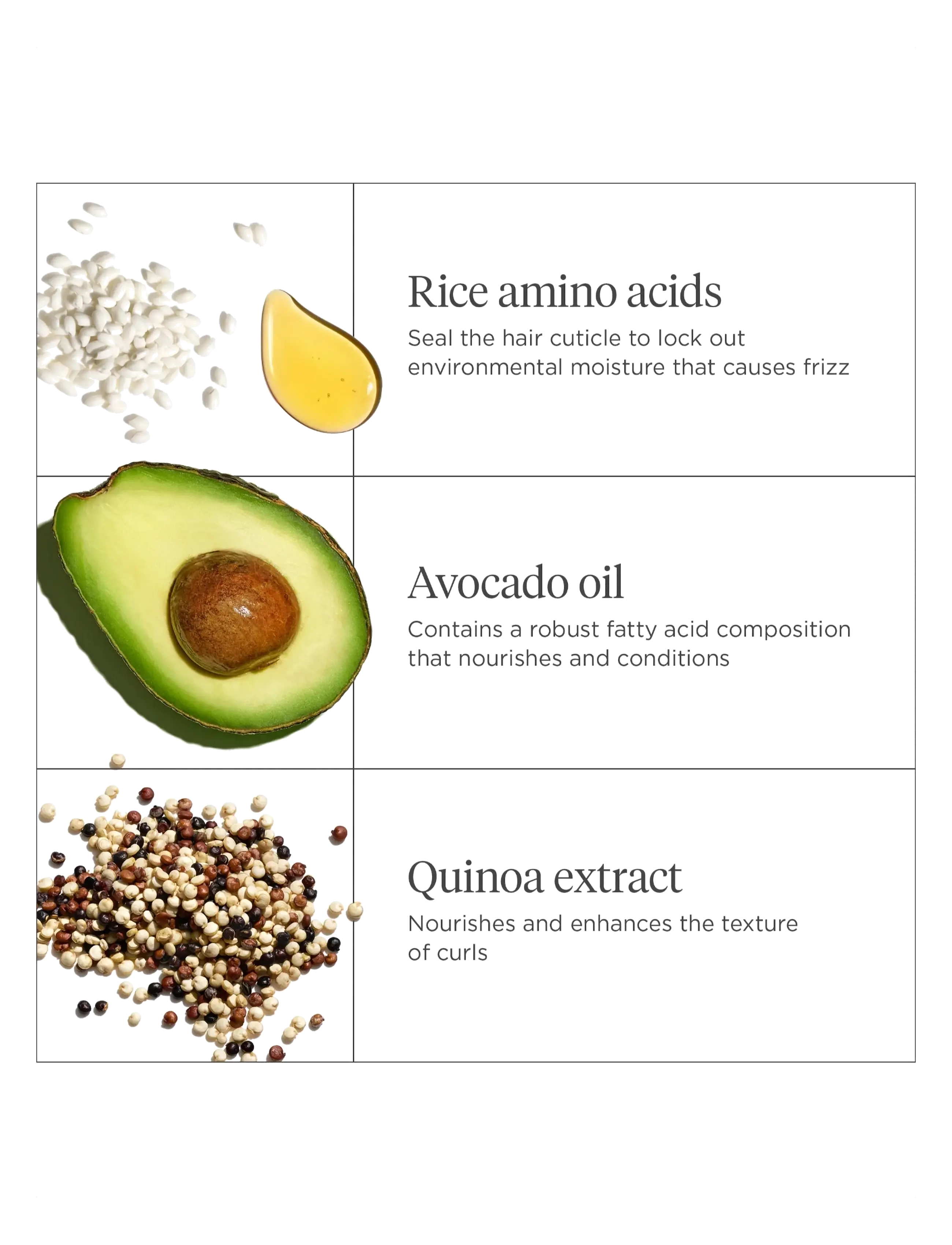Briogeo - Briogeo Curl Charisma™ Rice Amino + Avocado Hydrating & Defining Mask 236ml - hårkur - clear - 2