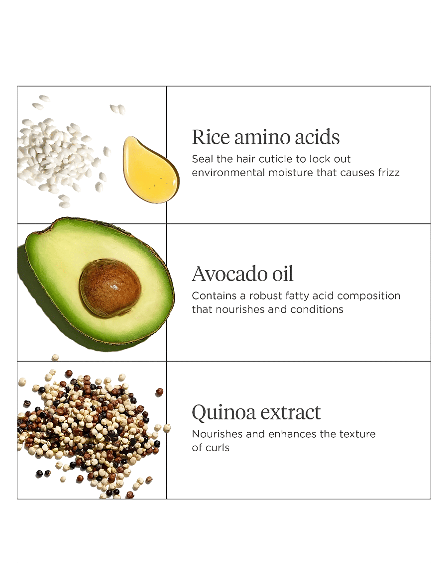 Briogeo - Briogeo Curl Charisma™ Rice Amino + Avocado Hydrating & Defining Mask 236ml - hårkur - clear - 2