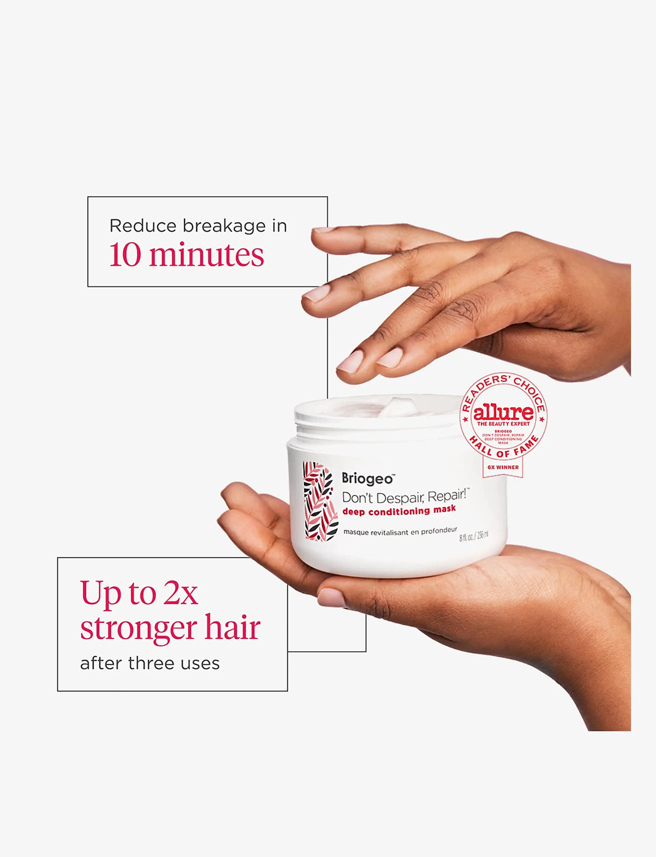 Briogeo - Briogeo Don't Despair, Repair!™ Deep Conditioning Mask 236ml - hårinpackning - clear - 2