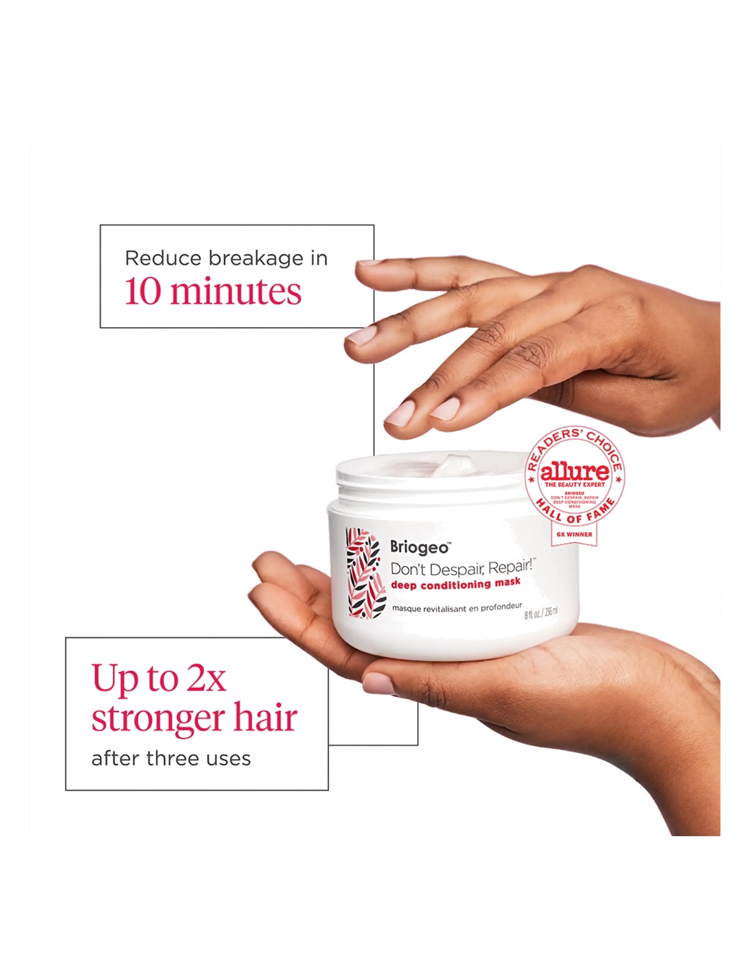 Briogeo - Briogeo Don't Despair, Repair!™ Deep Conditioning Mask 236ml - hårkur - clear - 2