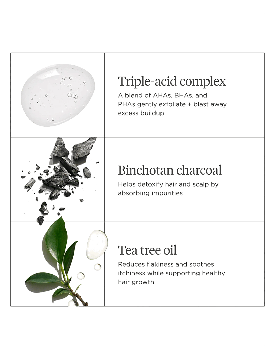 Briogeo - Briogeo Scalp Revival™ Charcoal + Tea Tree Buildup Detox Spray 120ml - hiusten tehohoidot - clear - 3