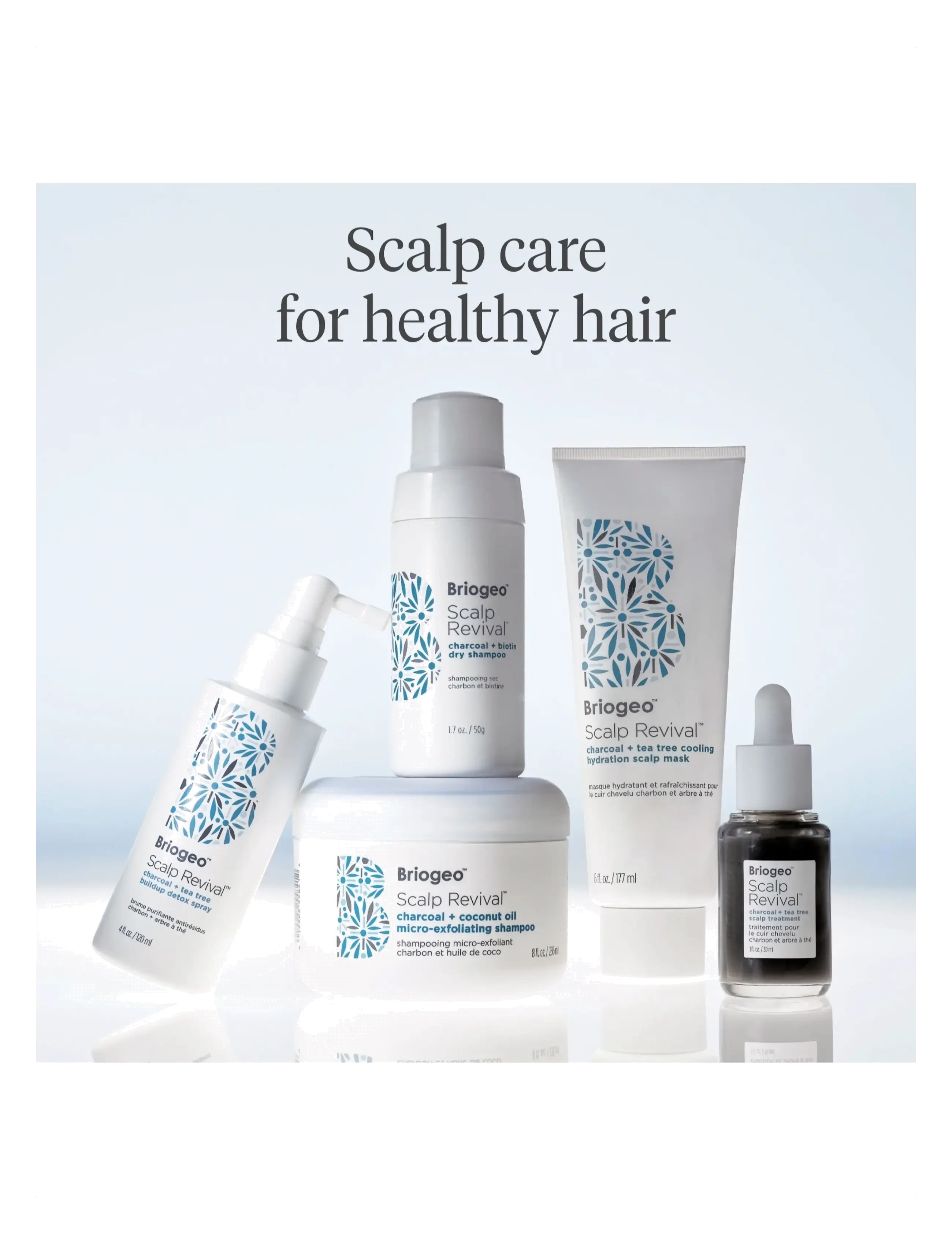 Briogeo - Briogeo Scalp Revival™ Charcoal + Tea Tree Buildup Detox Spray 120ml - hårkur - clear - 5
