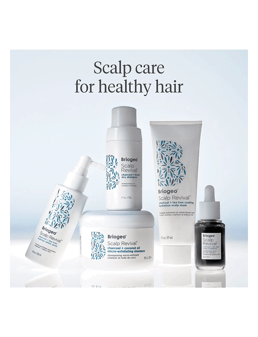 Briogeo - Briogeo Scalp Revival™ Charcoal + Tea Tree Buildup Detox Spray 120ml - hiusten tehohoidot - clear - 5