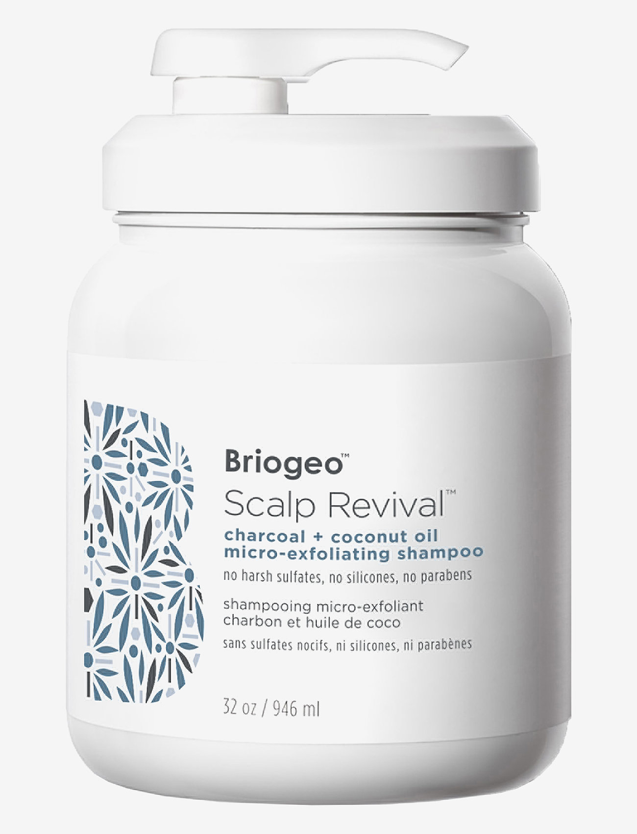 Briogeo Briogeo Scalp Revival Charcoal + Coconut Oil Micro-Exfoliating Shampoo 946ml, 946 ml, Nude, Pleje > Shampoo, Dame