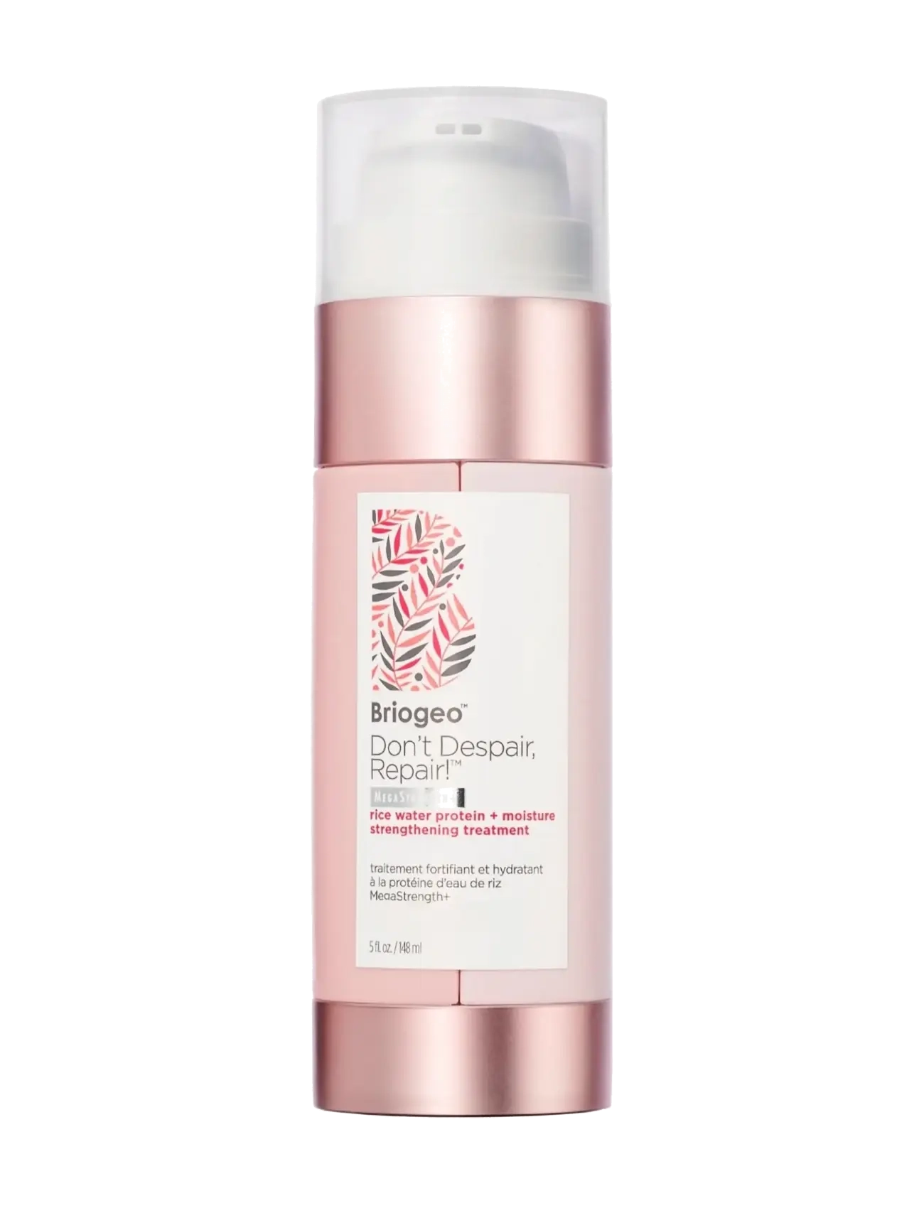 Briogeo Briogeo Don'tdespairrepair! Megastrength+Rice Water Protein+Moisture Strengthening Treatment 148ml, 148 ml, Nude, Pleje > Behandlinger, Dame