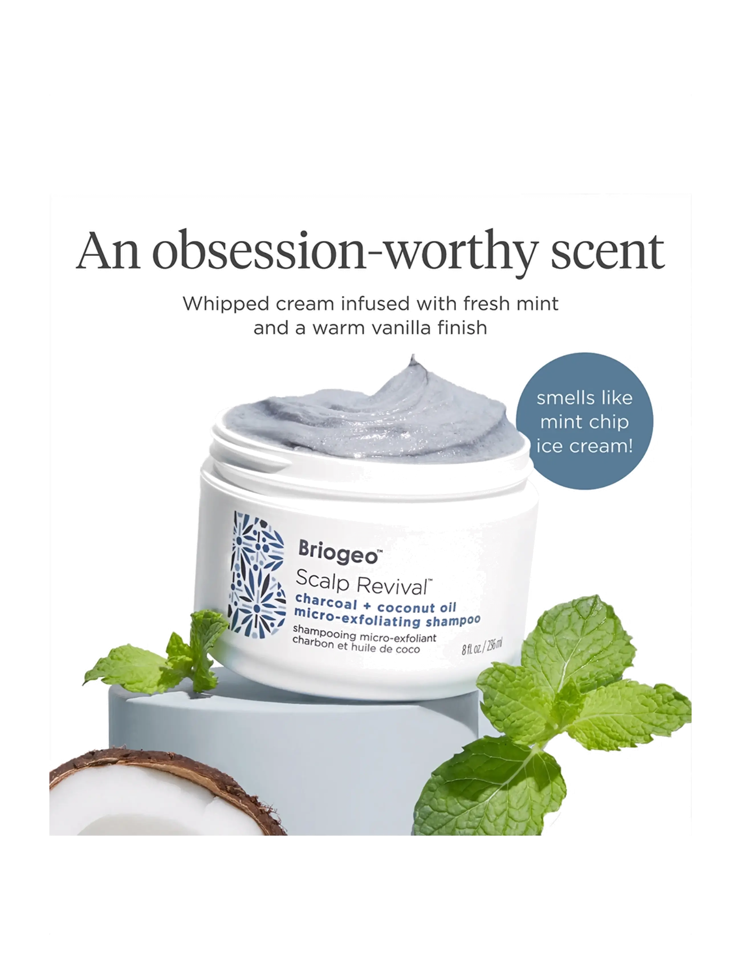 Briogeo - Briogeo Scalp Revival™ Charcoal + Coconut Oil Micro-exfoliating Shampoo 236ml - behandling - clear - 3