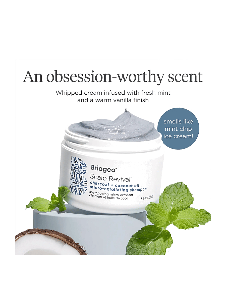 Briogeo - Briogeo Scalp Revival™ Charcoal + Coconut Oil Micro-exfoliating Shampoo 236ml - hármeðferðir - clear - 3