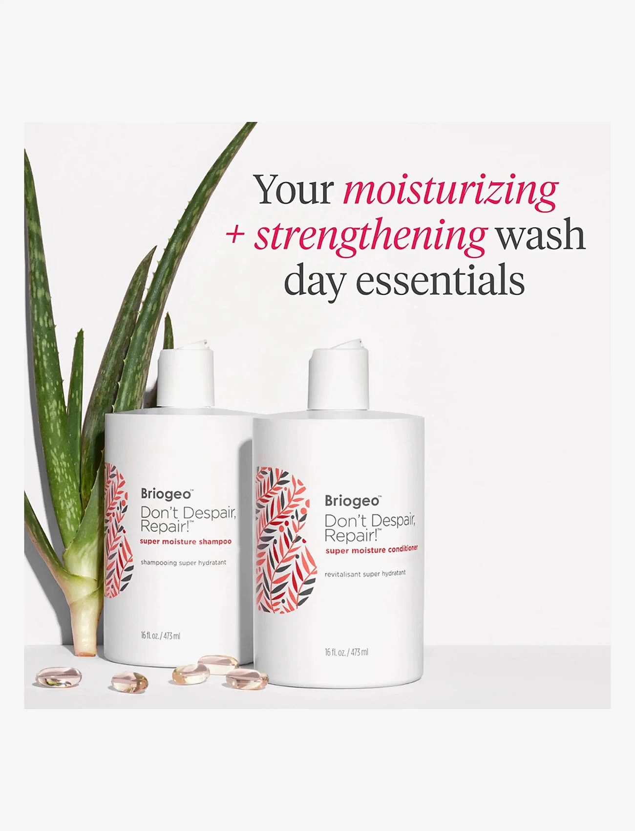 Briogeo - Briogeo Don’t Despair, Repair!™ Super Moisture Shampoo 473ml - laveste priser - clear - 5
