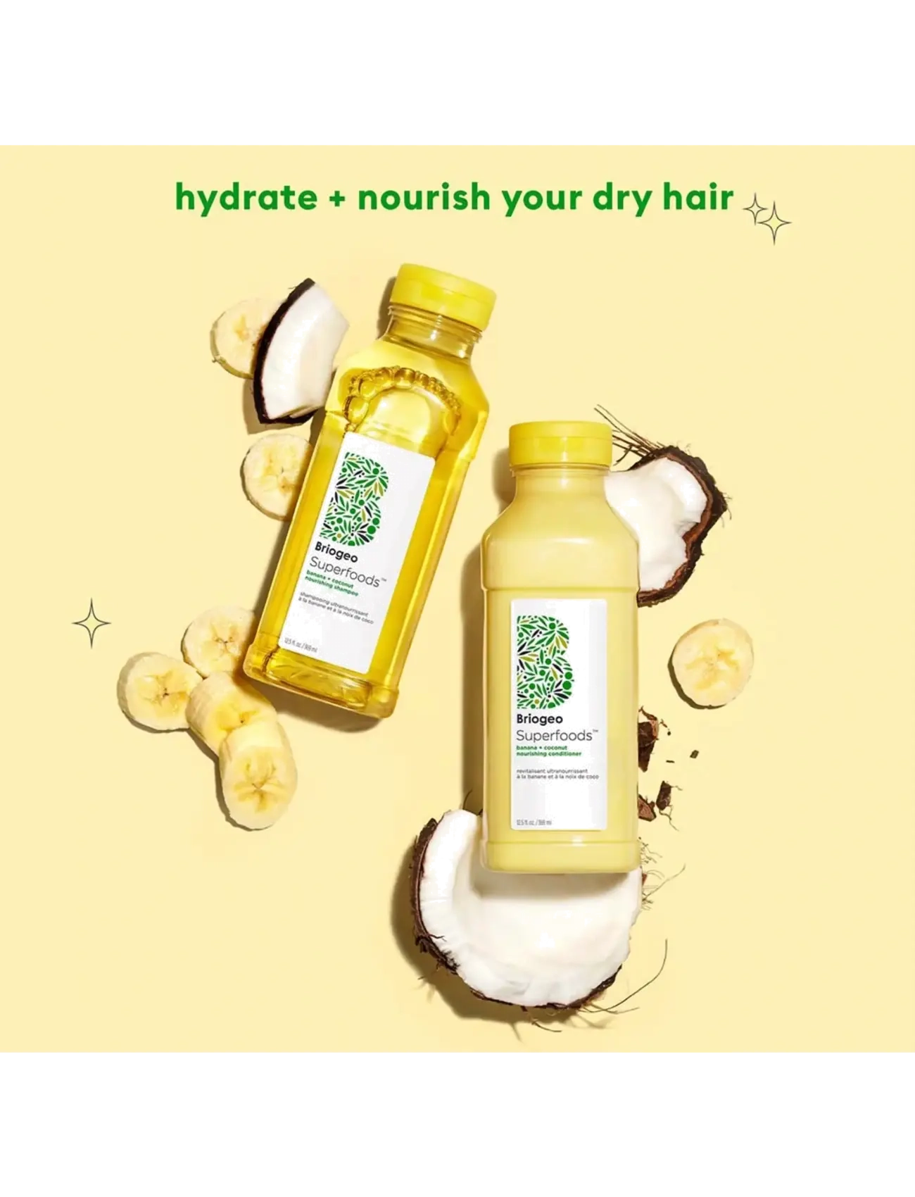 Briogeo - Briogeo Superfoods™ Banana + Coconut Nourishing Shampoo 369ml - shampoo - clear - 3