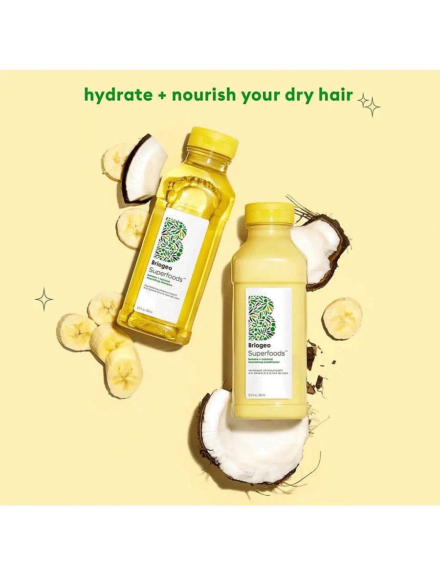 Briogeo - Briogeo Superfoods™ Banana + Coconut Nourishing Shampoo 369ml - shampoo - clear - 3