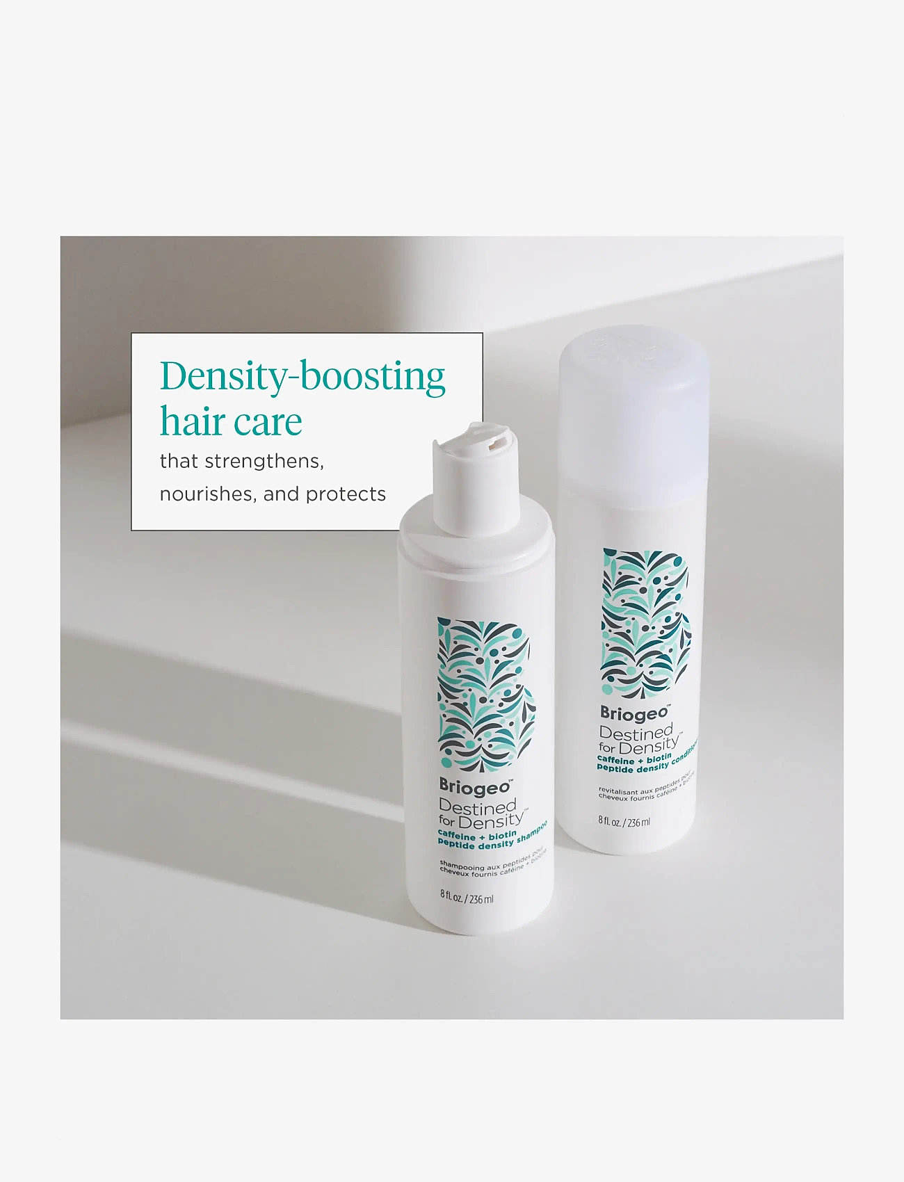 Briogeo - Briogeo Destined For Density™ Caffeine + Biotin Peptide Density Shampoo 236ml - hårpleje - clear - 4