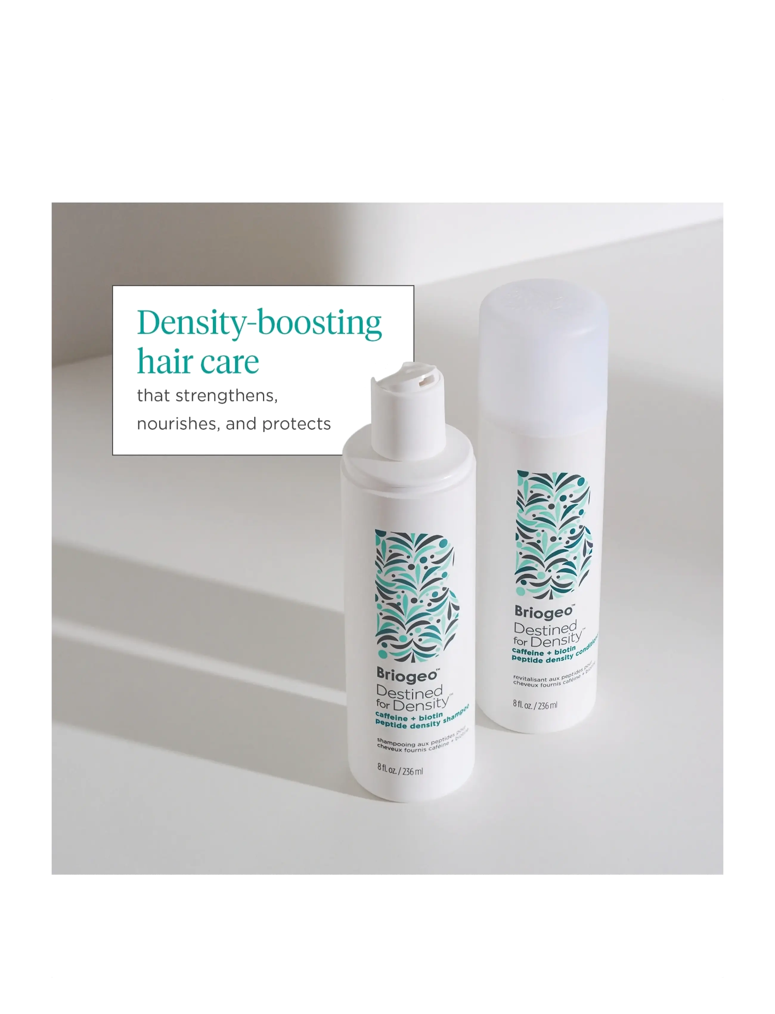 Briogeo - Briogeo Destined For Density™ Caffeine + Biotin Peptide Density Shampoo 236ml - hårpleje - clear - 4