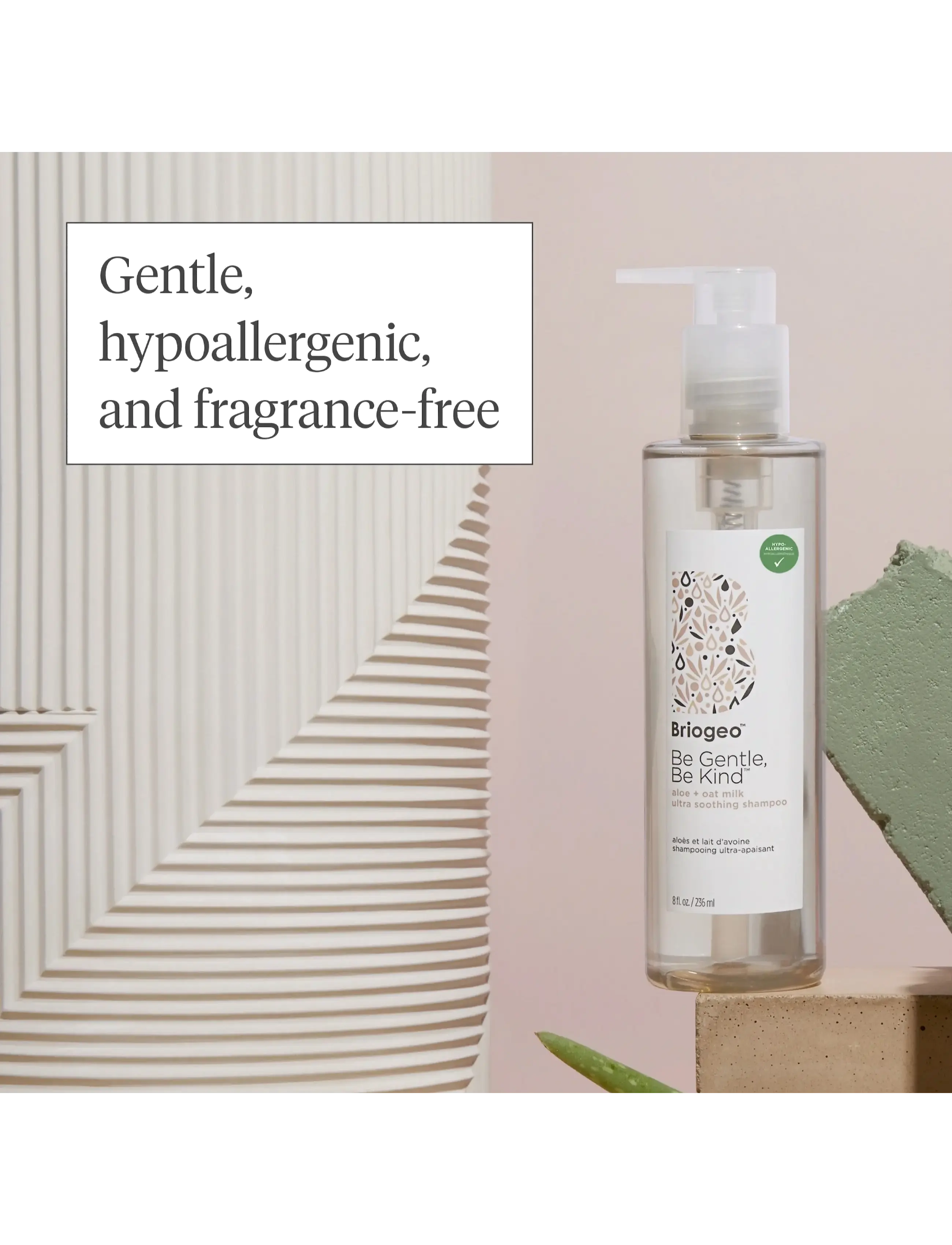 Briogeo - Briogeo Be Gentle, Be Kind™ Aloe + Oat Milk Ultra Soothing Shampoo 236ml - shampoo - clear - 1