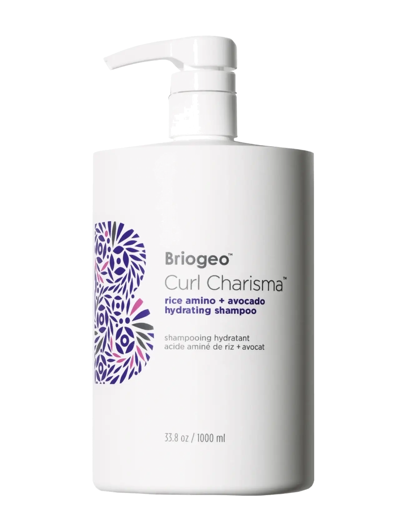 Briogeo Curl Charisma Rice Amino + Avocado Hydrating Sham, Shampoo, Nude, Str: 1000 ml