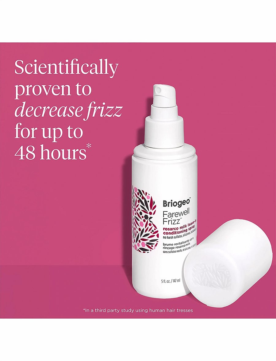 Briogeo - Briogeo Farewell Frizz™ Rosarco Milk Leave-In Conditioning Spray 147ml - sommarens hårprodukter - clear - 2