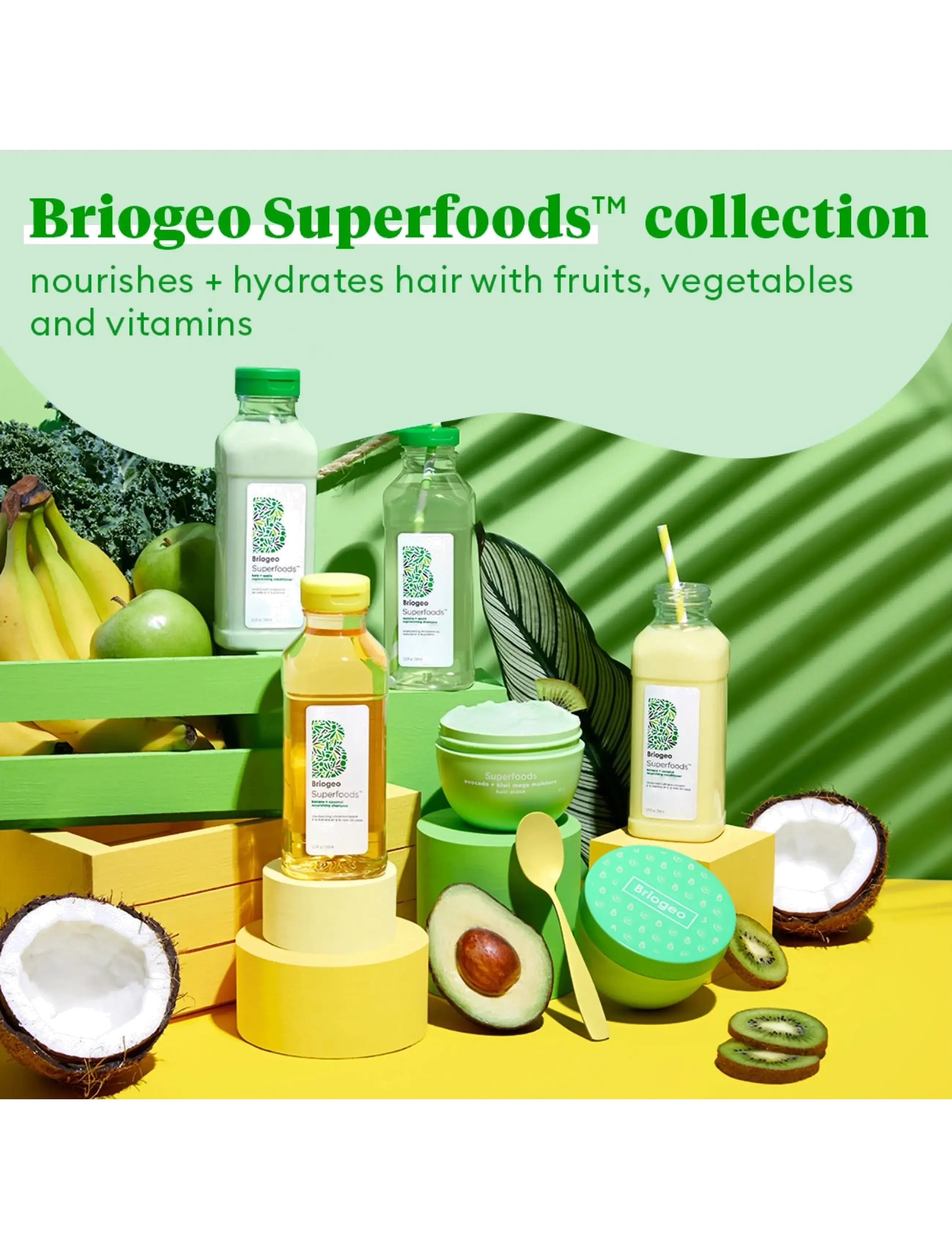 Briogeo - Briogeo Superfoods™ Kale + Apple Replenishing Conditioner 369ml - balsam & conditioner - clear - 3