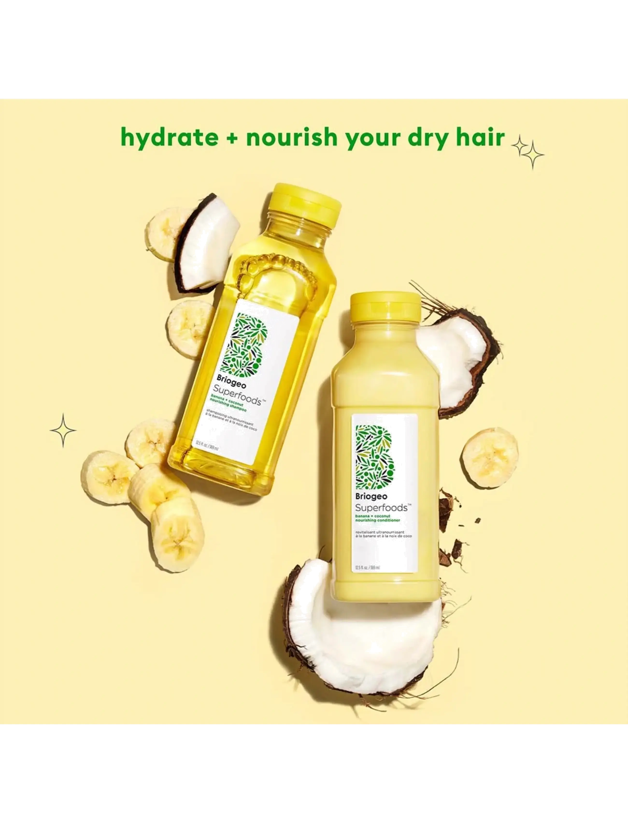Briogeo - Briogeo Superfoods™ Banana + Coconut Nourishing Conditioner 369ml - balsam & conditioner - clear - 3