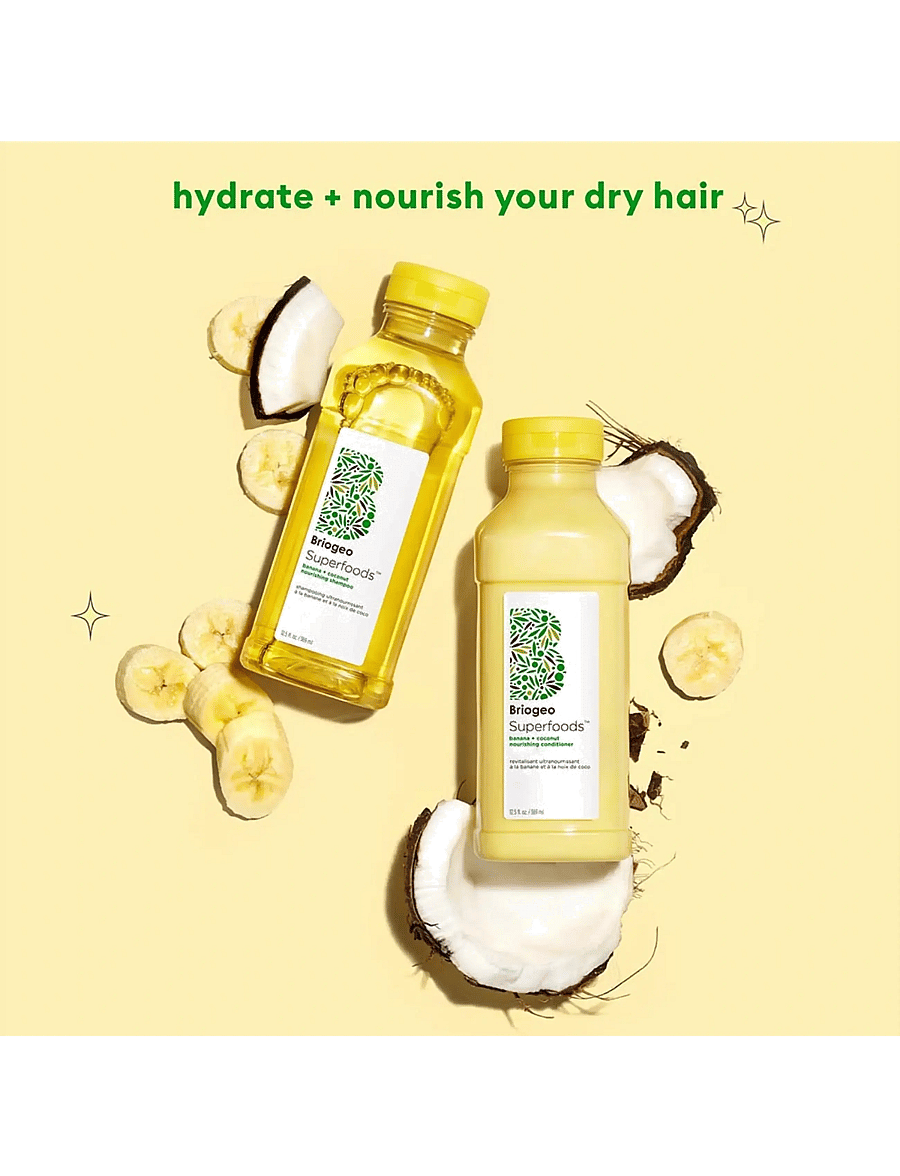 Briogeo - Briogeo Superfoods™ Banana + Coconut Nourishing Conditioner 369ml - balsam - clear - 3