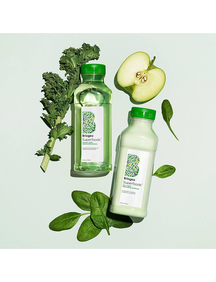 Briogeo - Briogeo Superfoods™ Matcha + Apple Replenishing Shampoo 369ml - shampoo - clear - 0