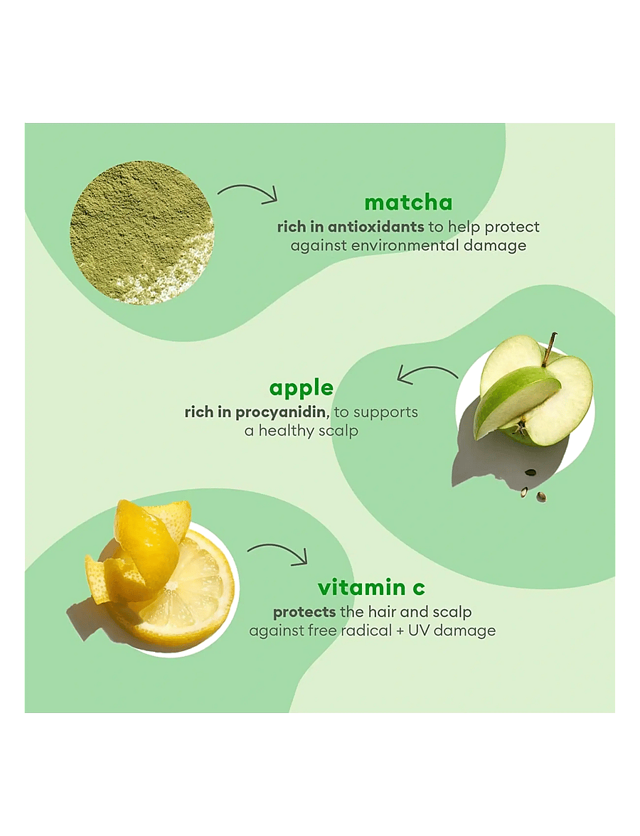 Briogeo - Briogeo Superfoods™ Matcha + Apple Replenishing Shampoo 369ml - shampoo - clear - 2