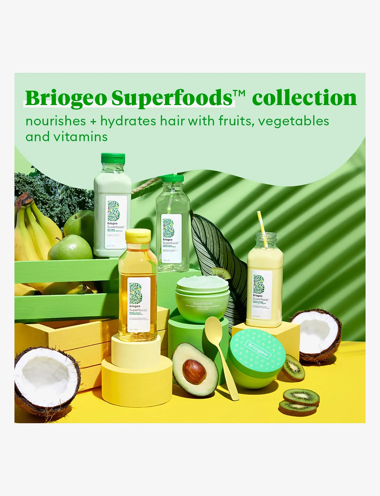 Briogeo - Briogeo Superfoods™ Matcha + Apple Replenishing Shampoo 369ml - shampoo - clear - 3