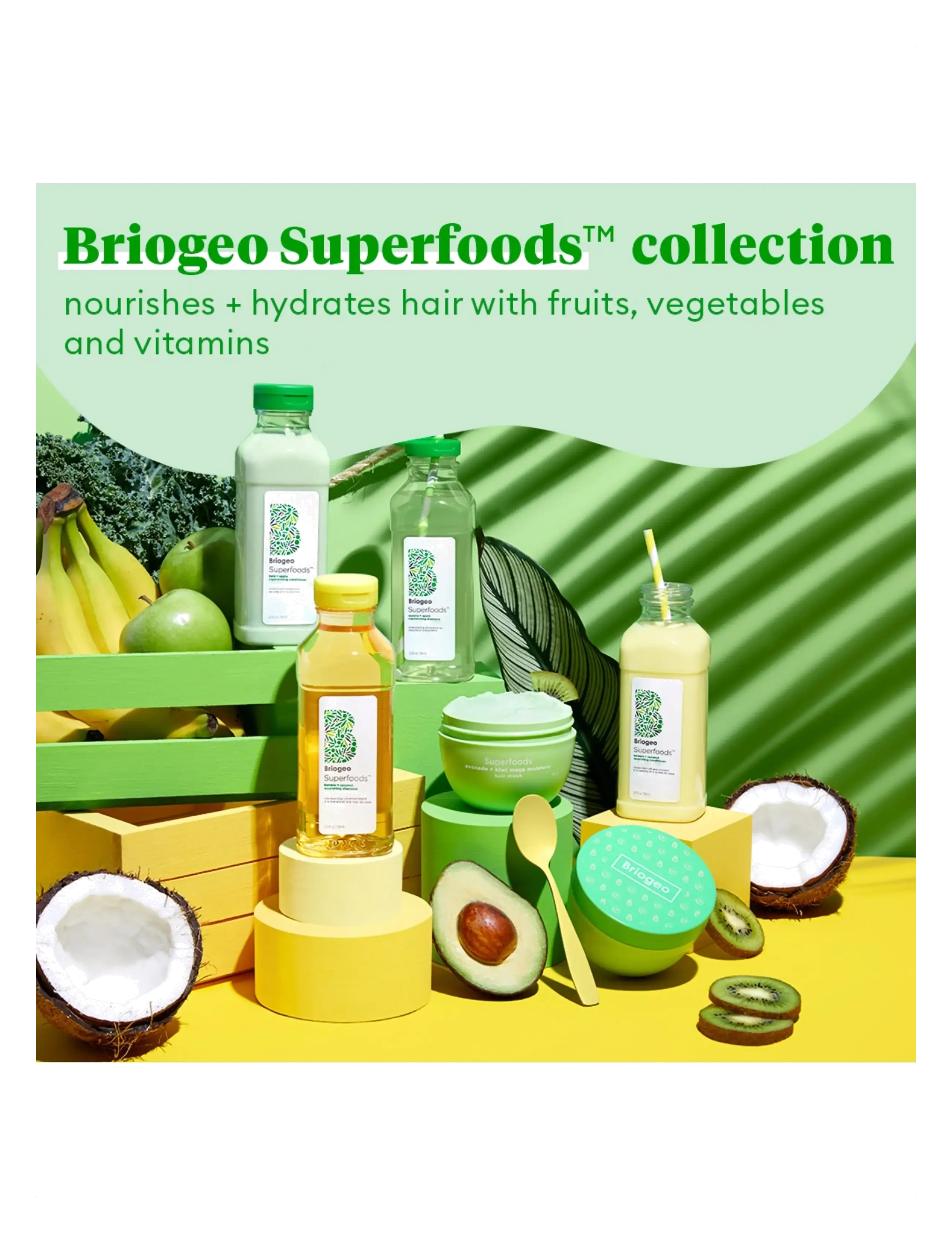 Briogeo - Briogeo Superfoods™ Matcha + Apple Replenishing Shampoo 369ml - shampoot - clear - 3