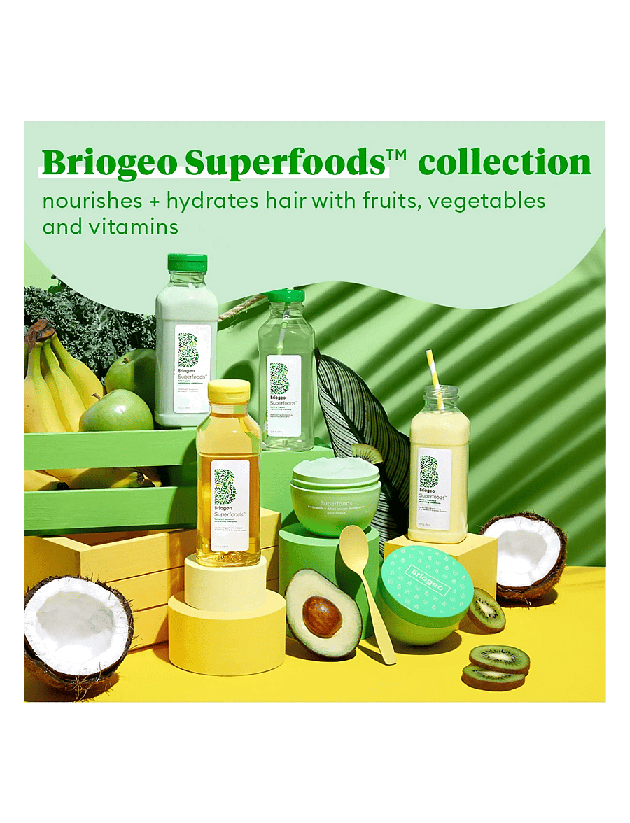 Briogeo - Briogeo Superfoods™ Matcha + Apple Replenishing Shampoo 369ml - shampoo - clear - 3