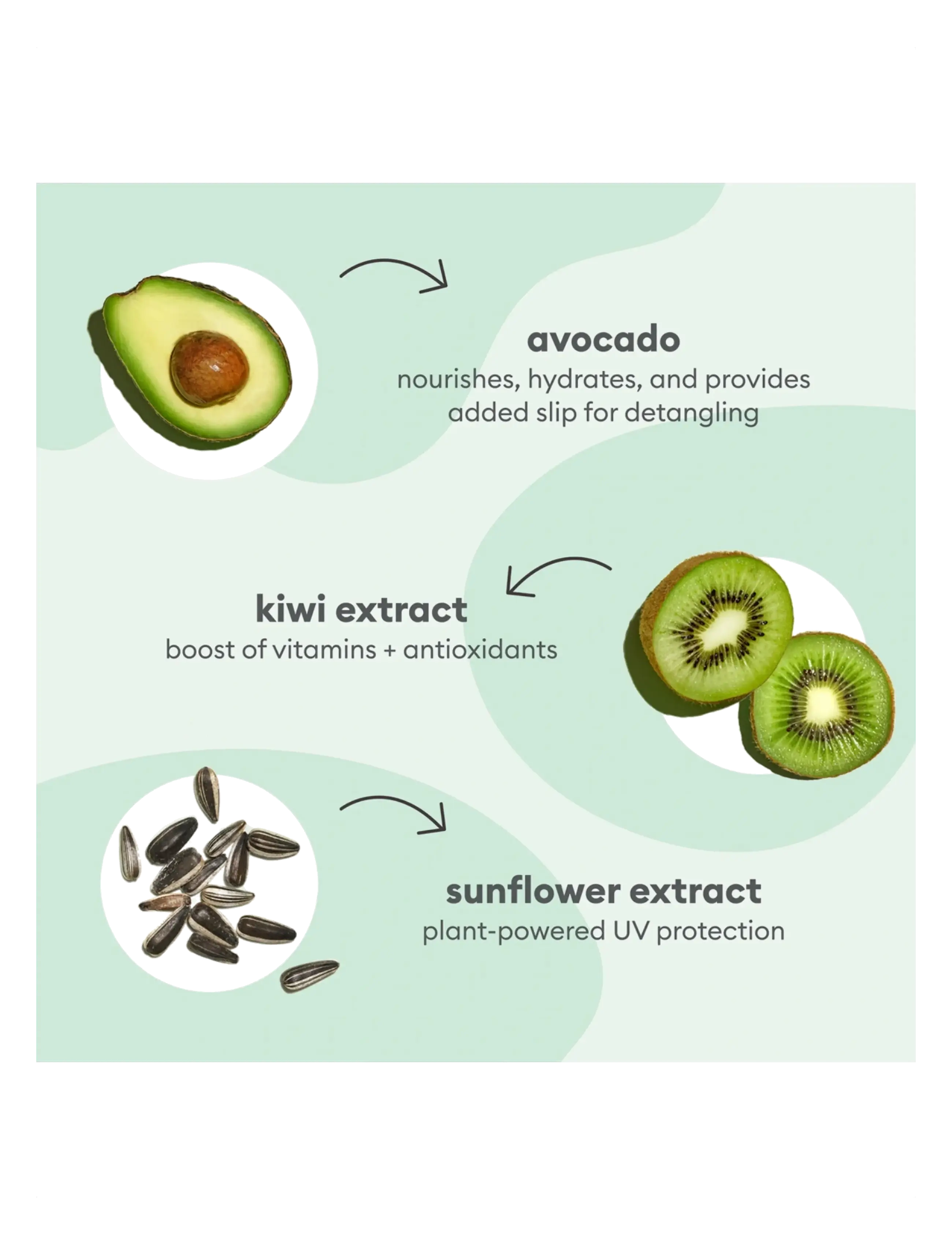 Briogeo - Briogeo Superfoods™ Avocado + Kiwi Mega Moisture 3-in-1 Leave-In Spray 170ml - hårkure - clear - 3