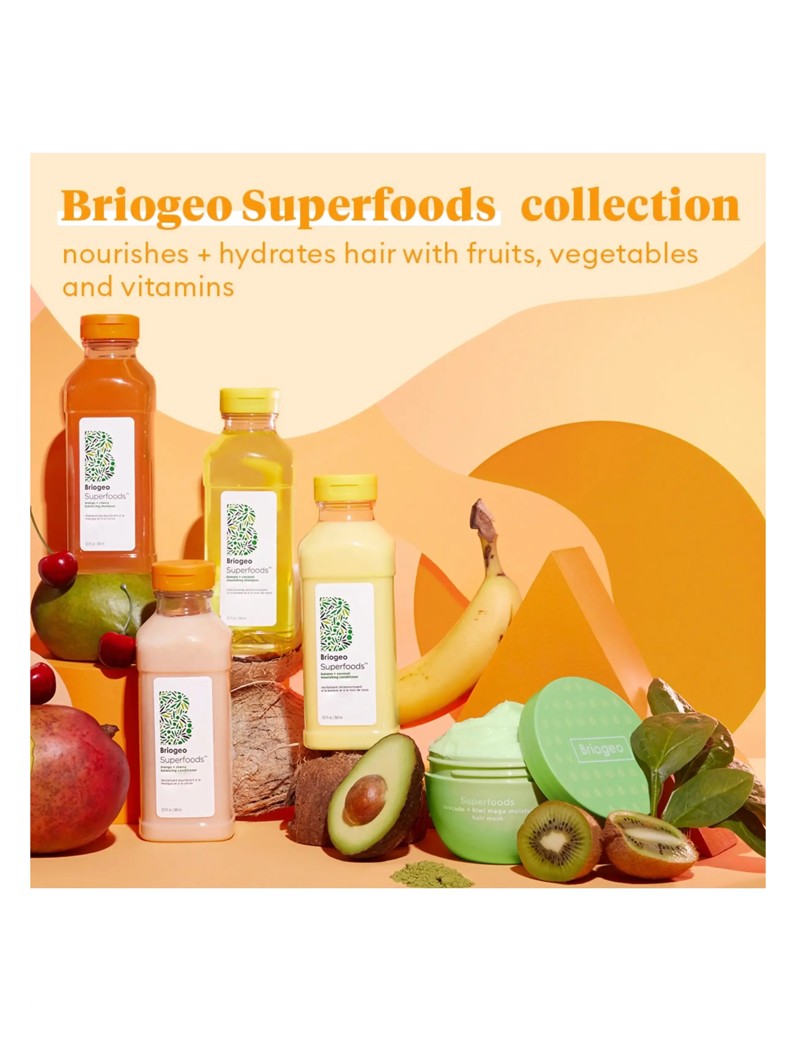 Briogeo - Briogeo Superfoods™ Avocado + Kiwi Mega Moisture 3-in-1 Leave-In Spray 170ml - hårkure - clear - 4