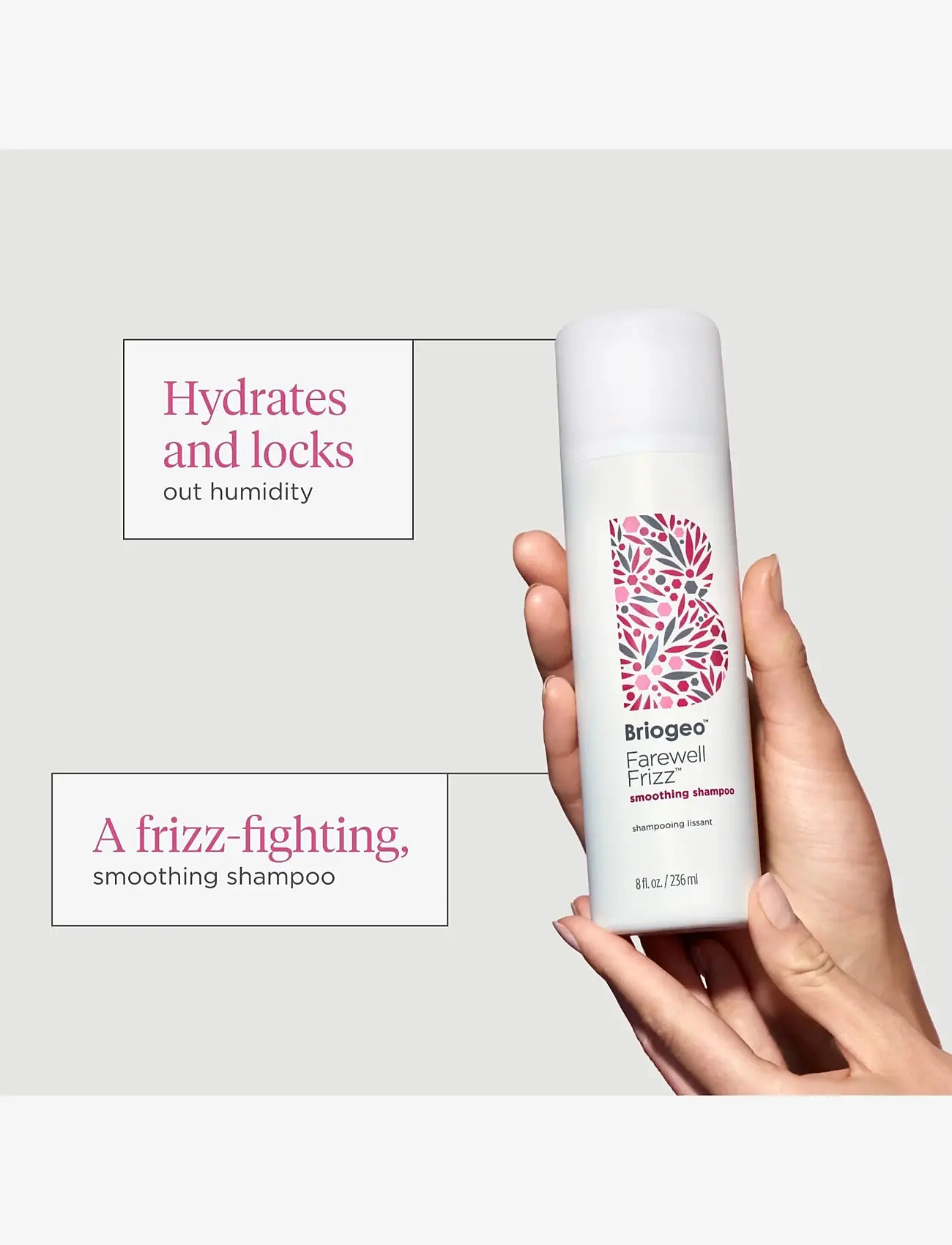 Briogeo - Briogeo Farewell Frizz™ Smoothing Shampoo 236ml - sjampó - clear - 3