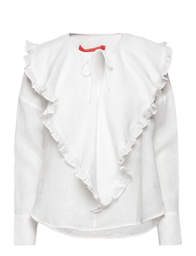 Britt Sisseck - Olivia - långärmade blusar - white barre - 1