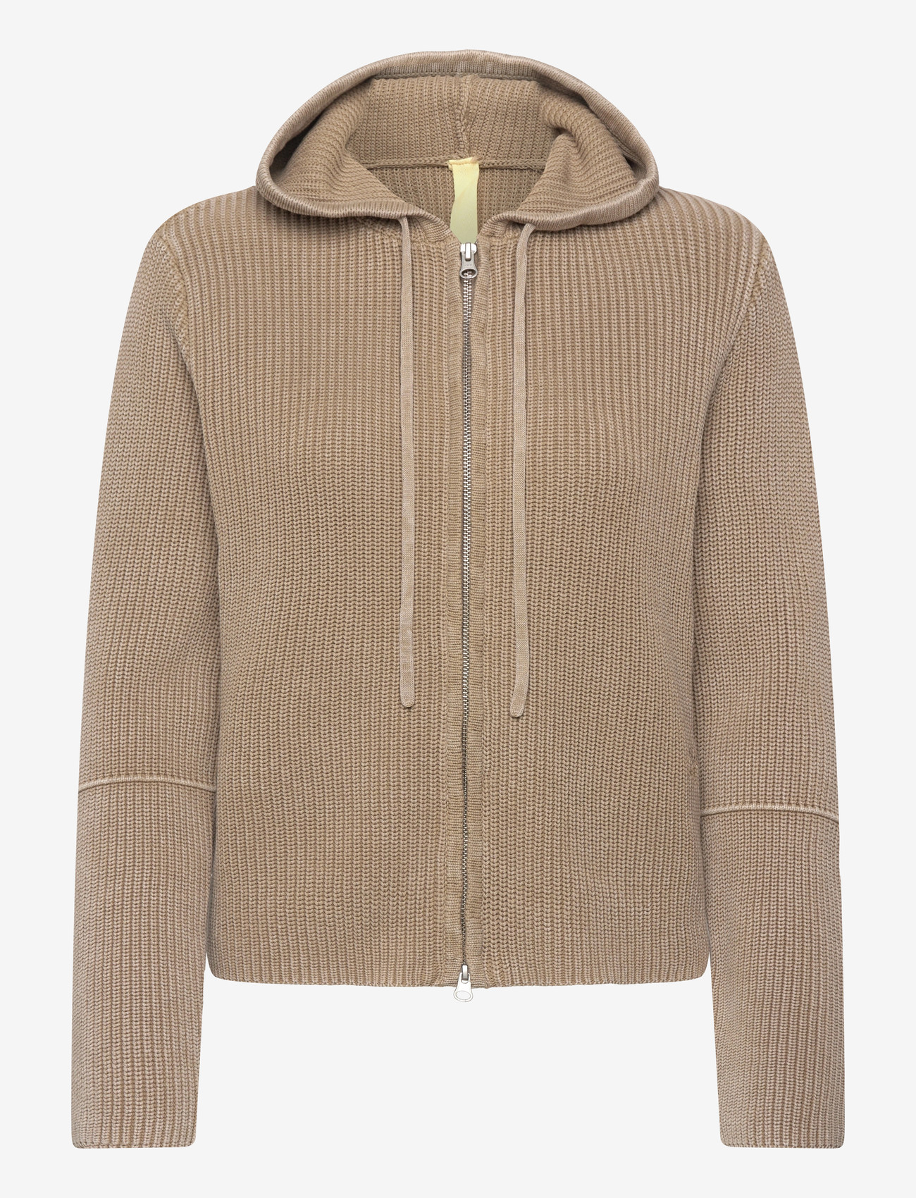 Brixtol Textiles - Irene Zip Hoodie Khaki - sweatshirts & hoodies - khaki - 1